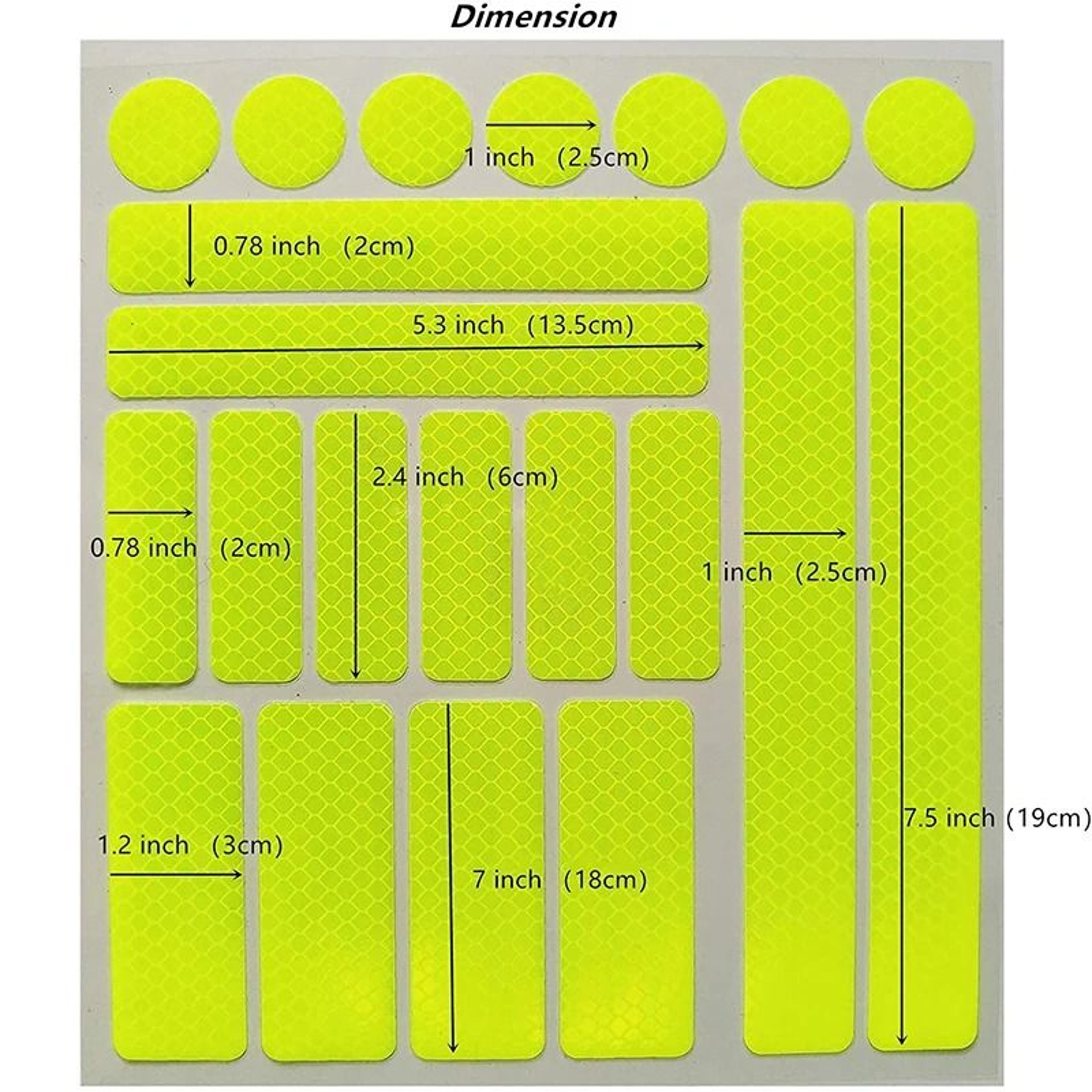 Universal Reflective Warning Tape Stickers For Cars Motorcycles And Bicycles 4
