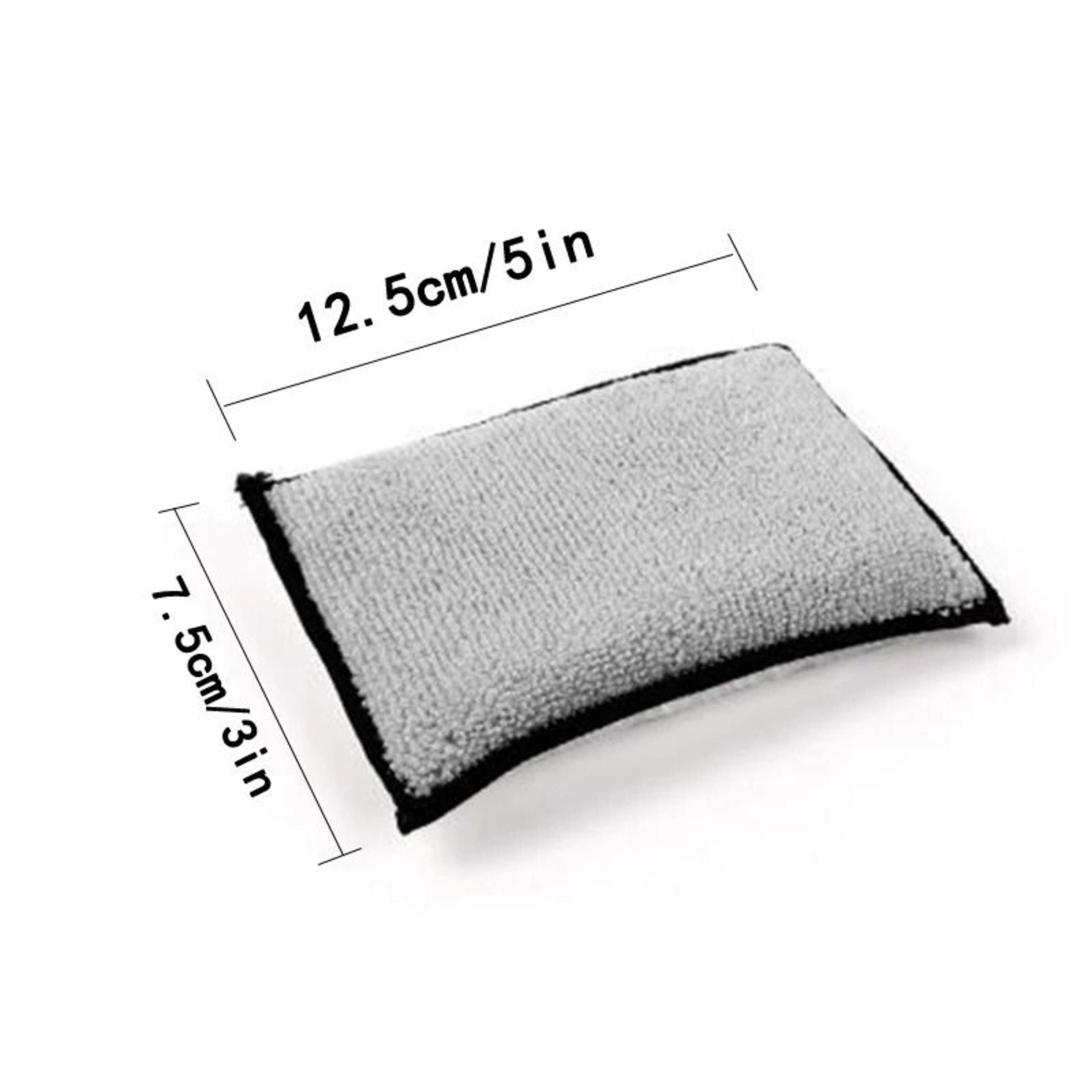Double Sided Microfiber Car Cleaning Sponge Pads For Interior And Leather Care 3