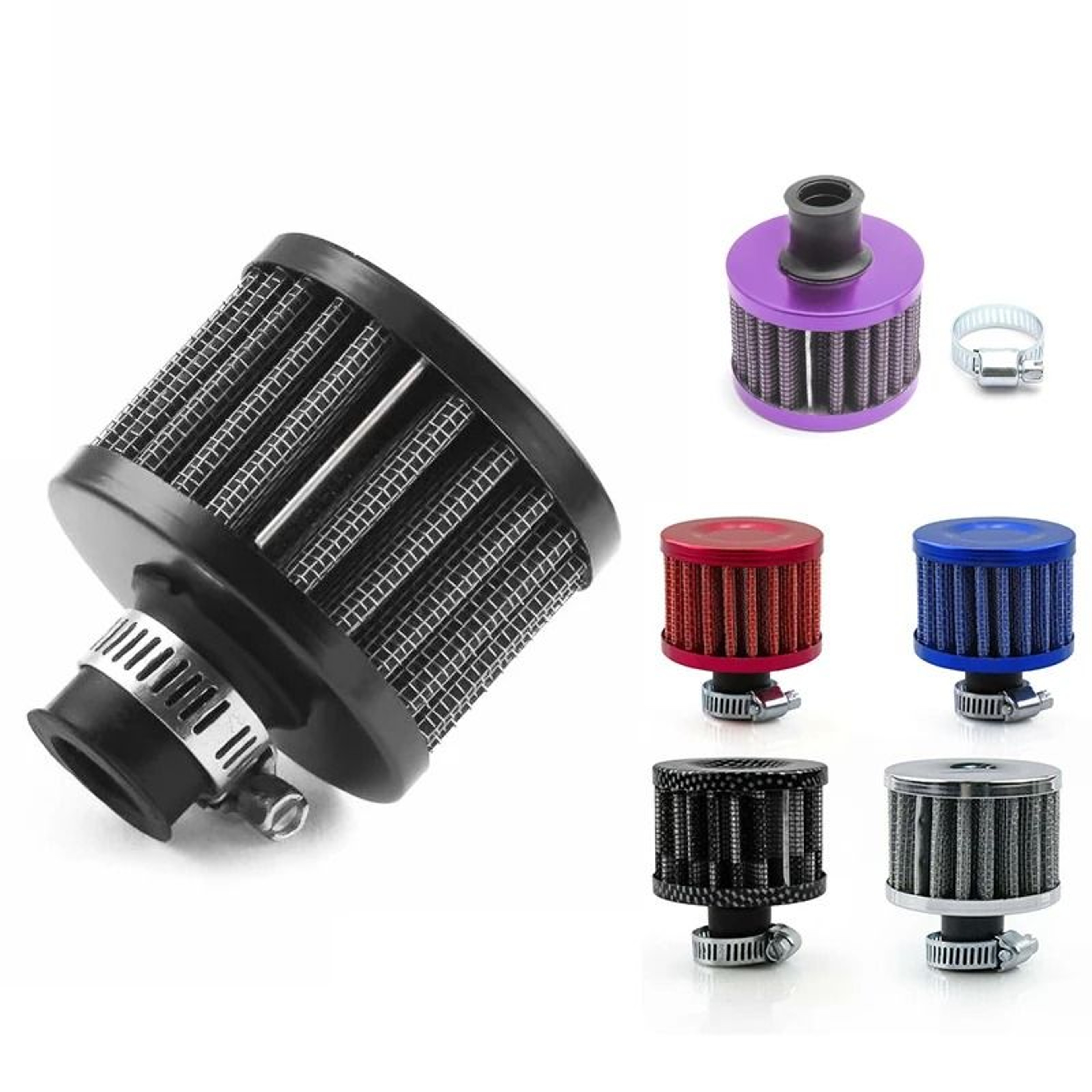 12 Mm Universal Mini Breather Air Filter High Flow Crankcase Vent For Cars And Motorcycles 10