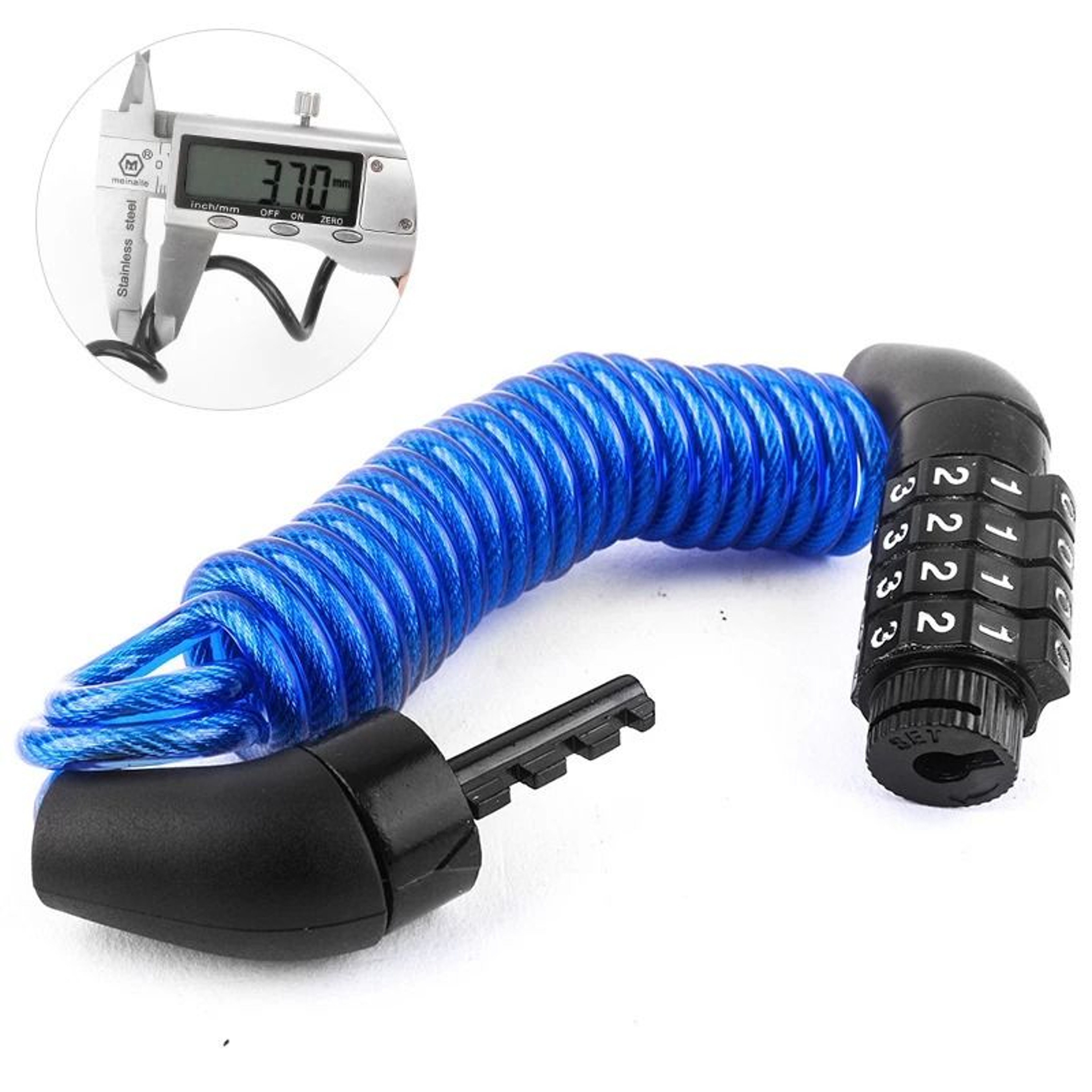 4 Digit Combination Helmet Lock Cable For Bikes Scooters And Motorcycles 1