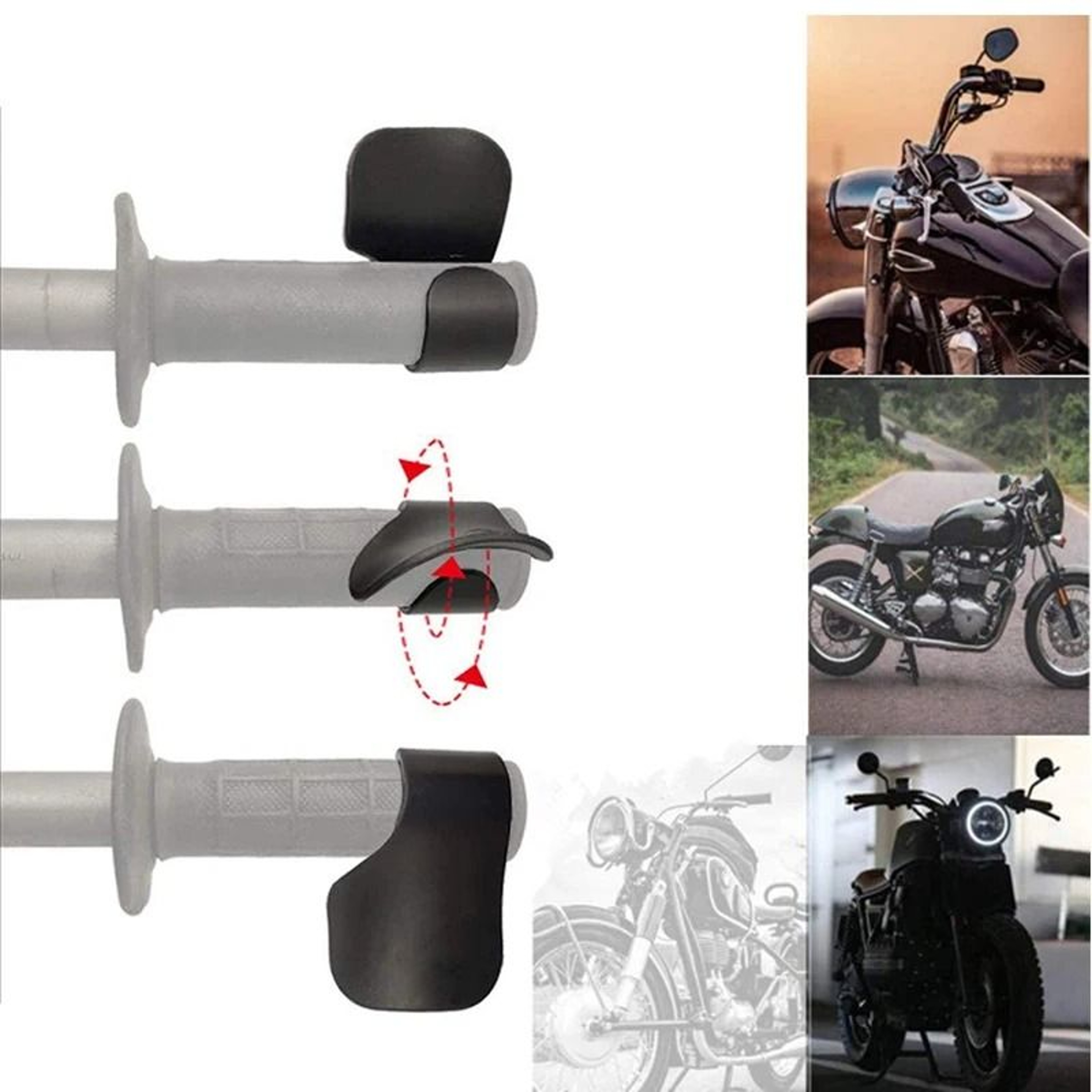 Motorcycle Throttle Assist Cruise Control Wrist Rest For Comfortable Riding 13