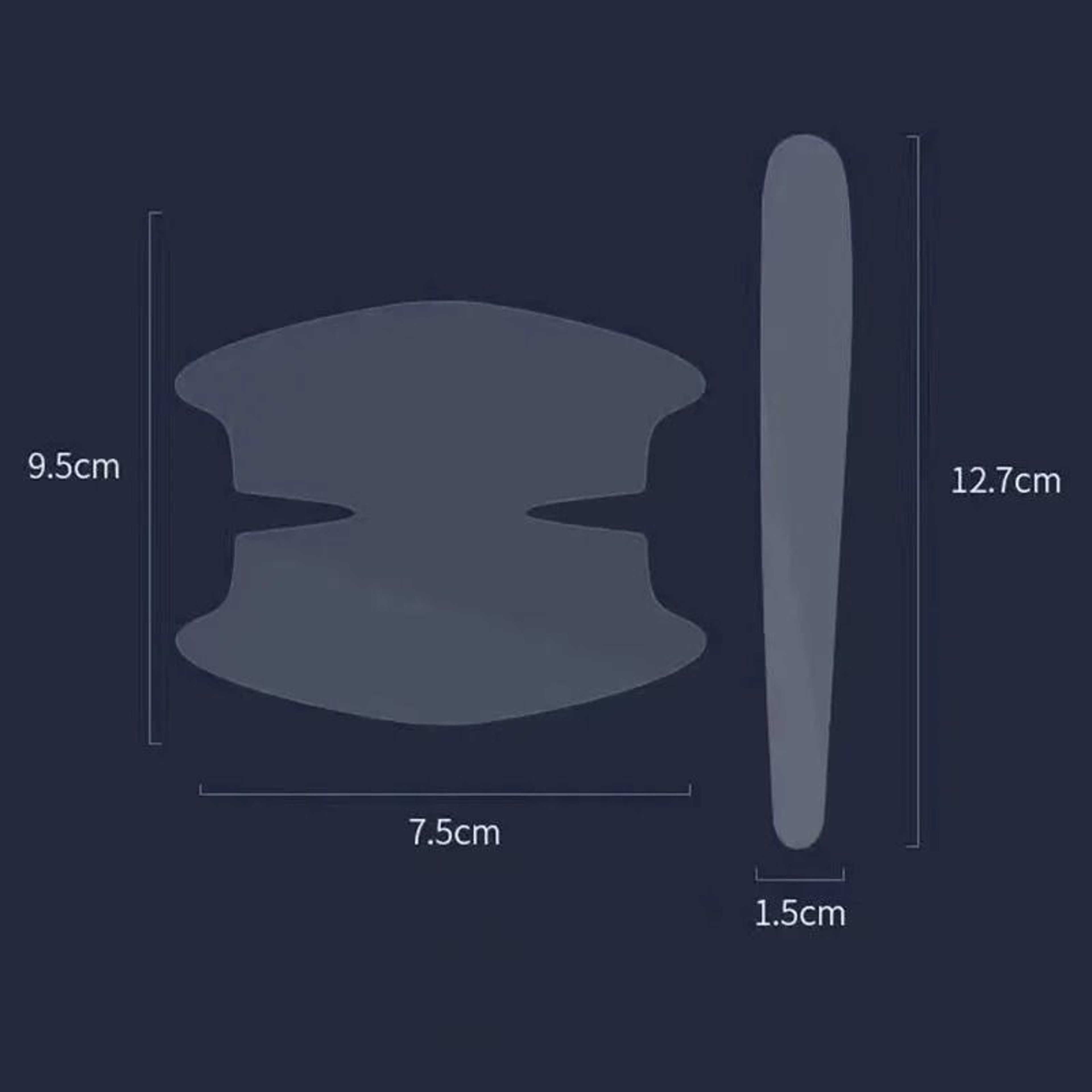 Invisible Car Door Handle Scratch Protector Bowl Stickers Anti Collision Protection Set 6