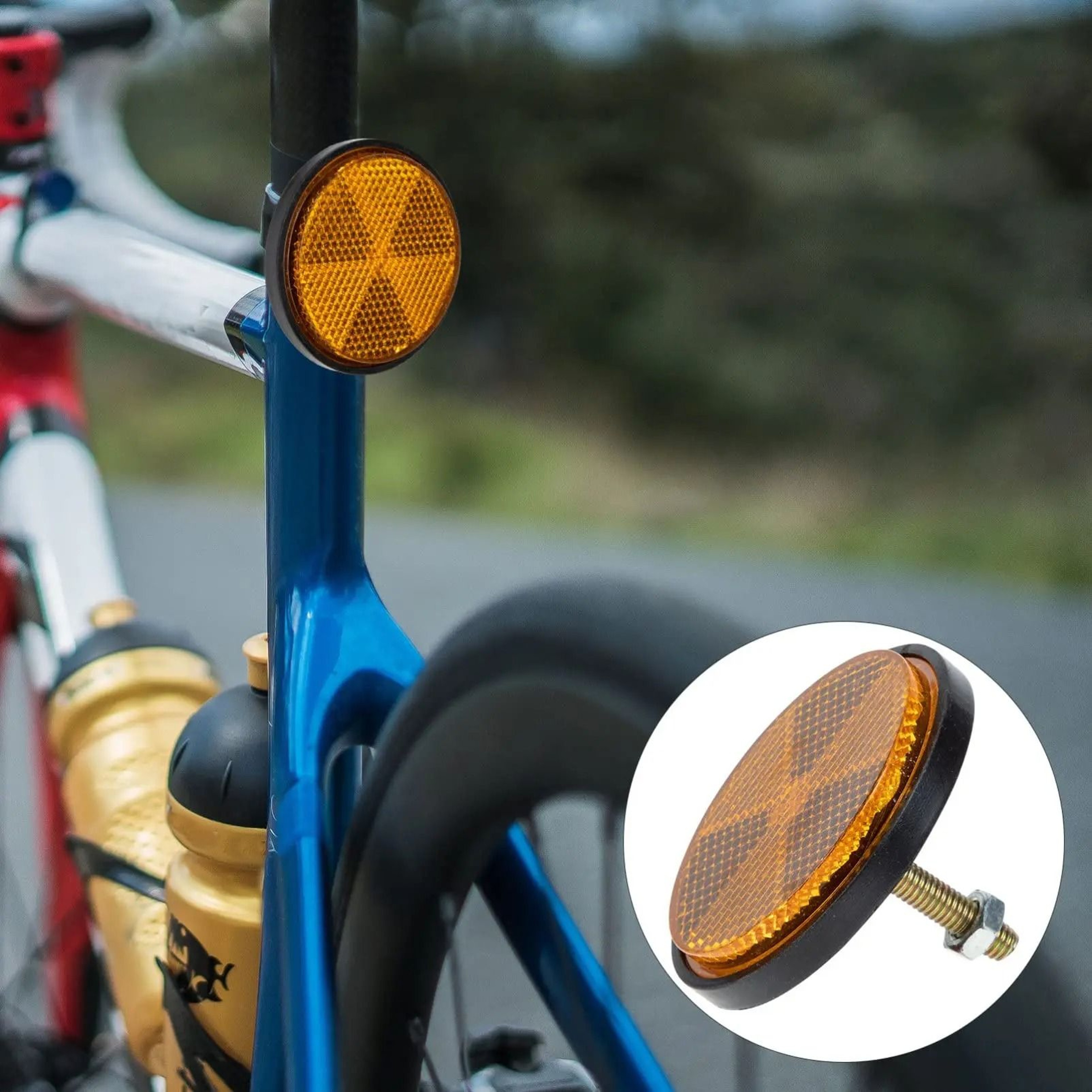 Universal Circular Reflective Safety Disc For Cars Bikes And Motorcycles 8