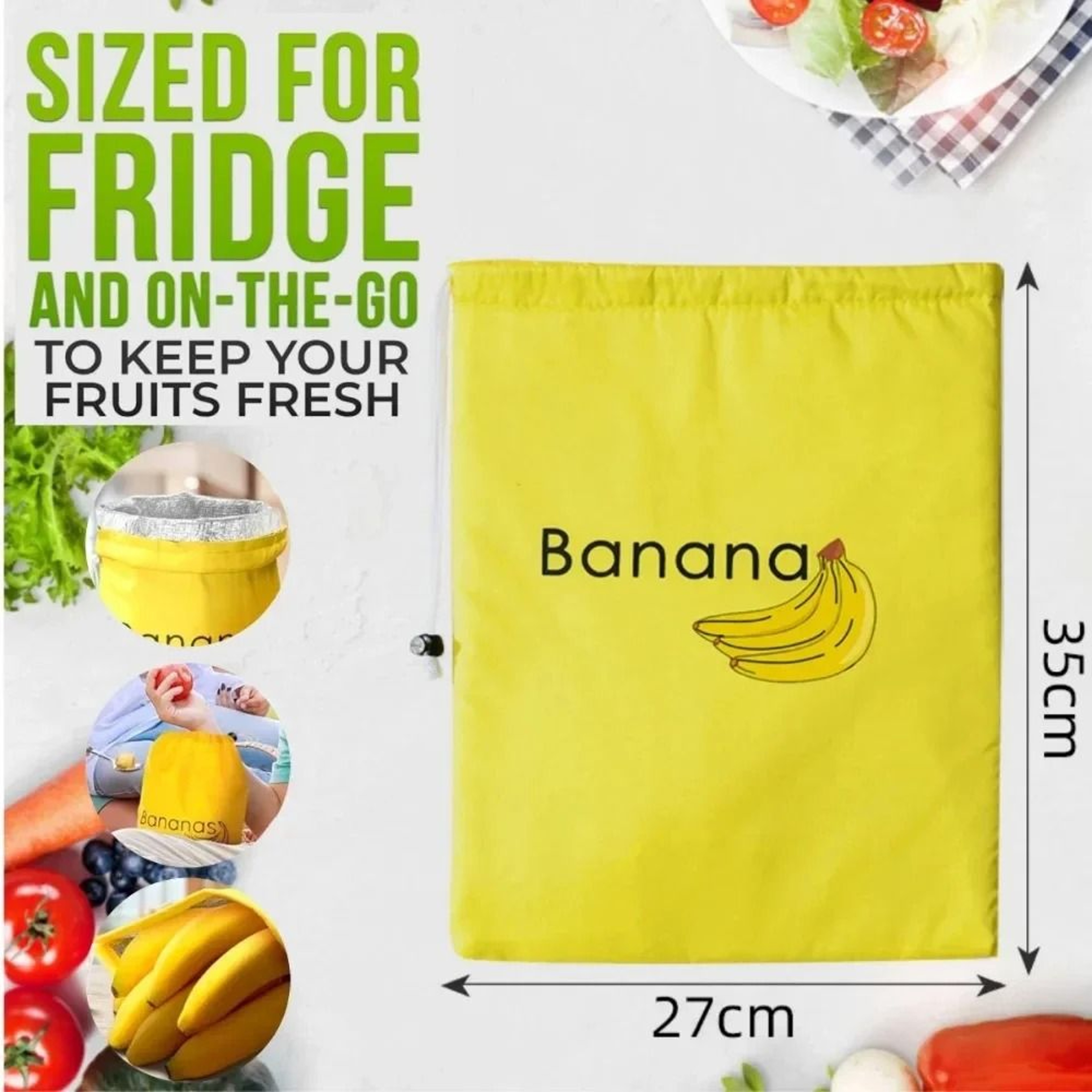 Reusable Banana Storage Bag For Fresh Fruit And Food Preservation 8