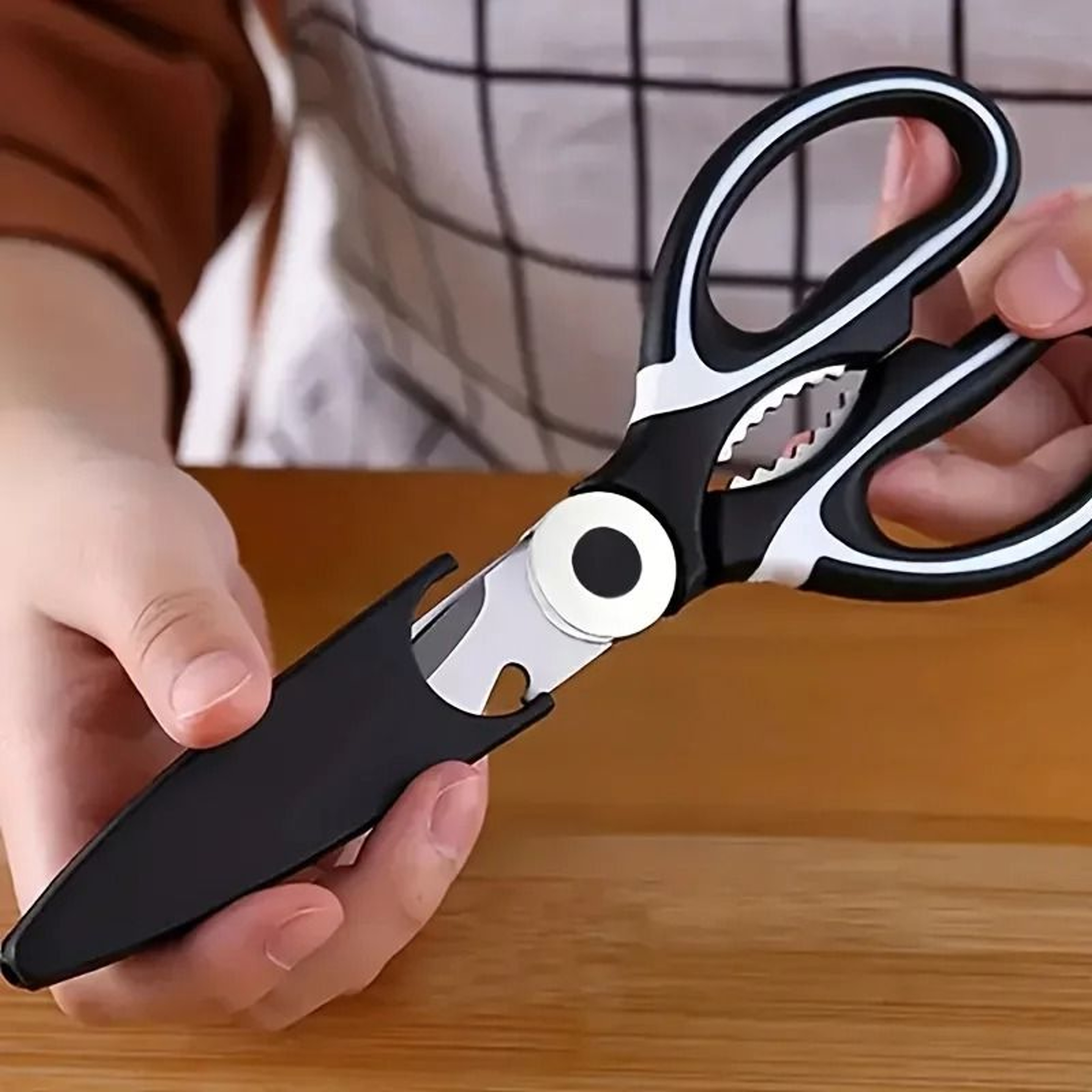 Stainless Steel Kitchen Scissors For Chicken Bone And Food Prep 7