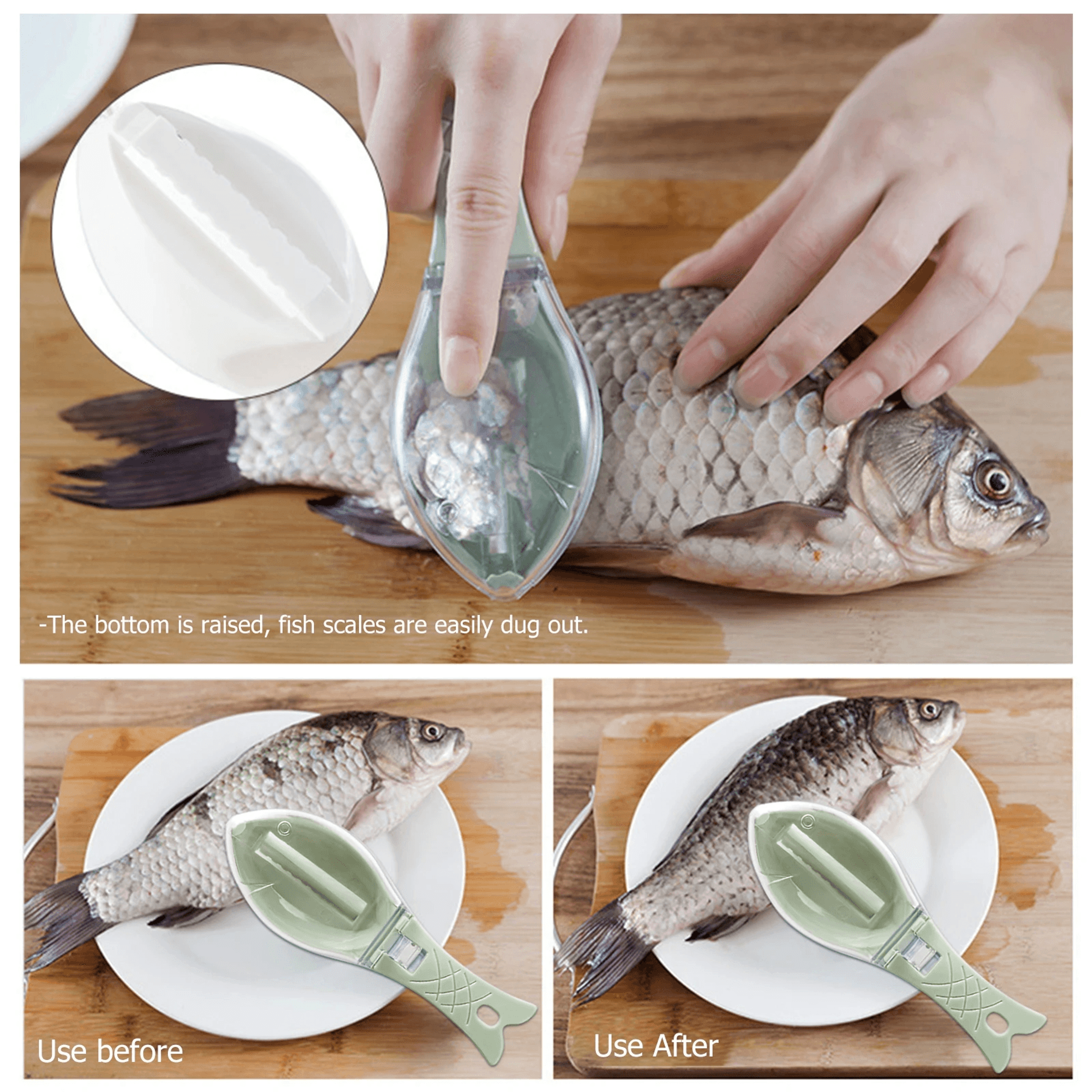 Fish Scale Scraper Brush For Fast And Easy Fish Cleaning 3