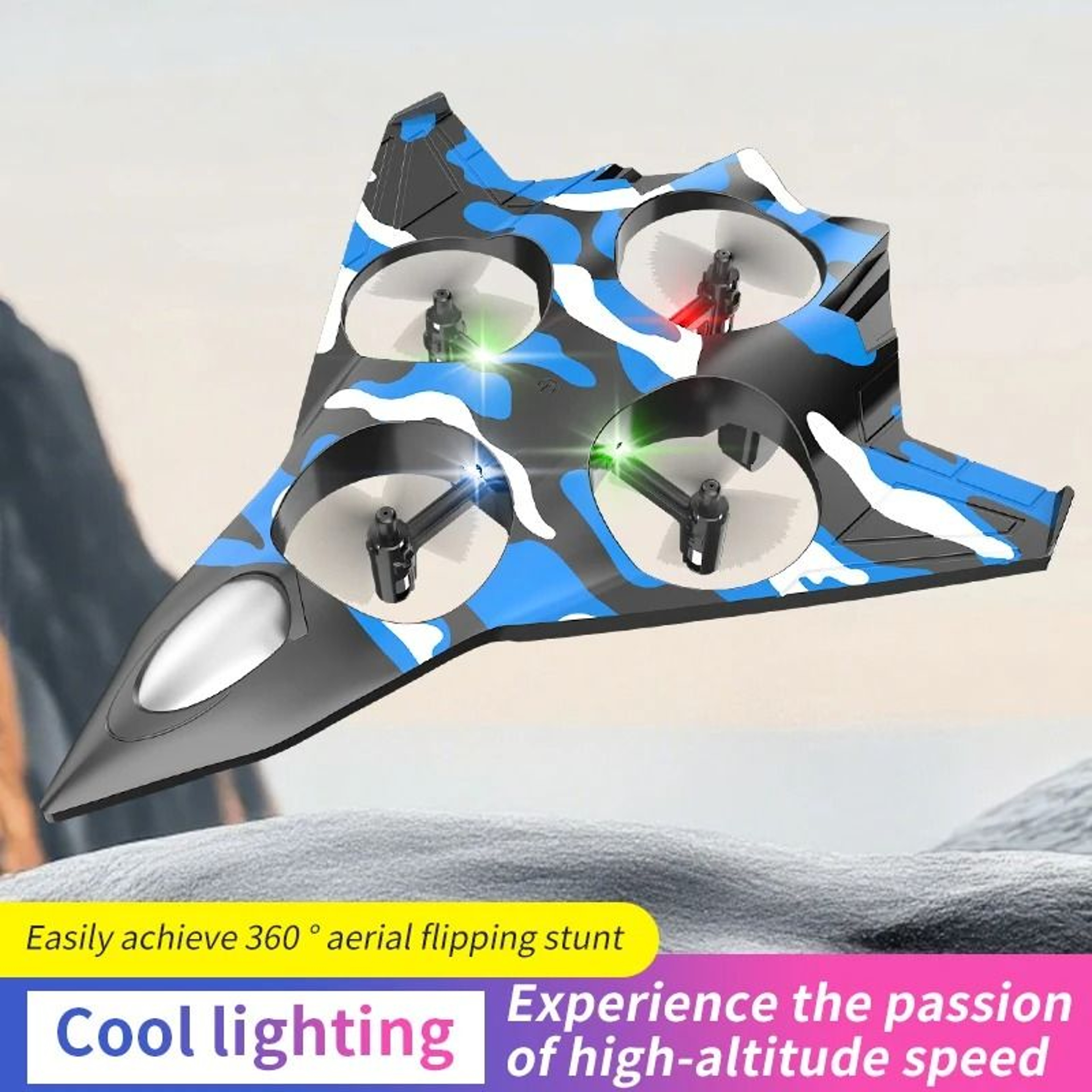B2 Ghost Style Remote Control Airplane Fighter Toy Drone 0