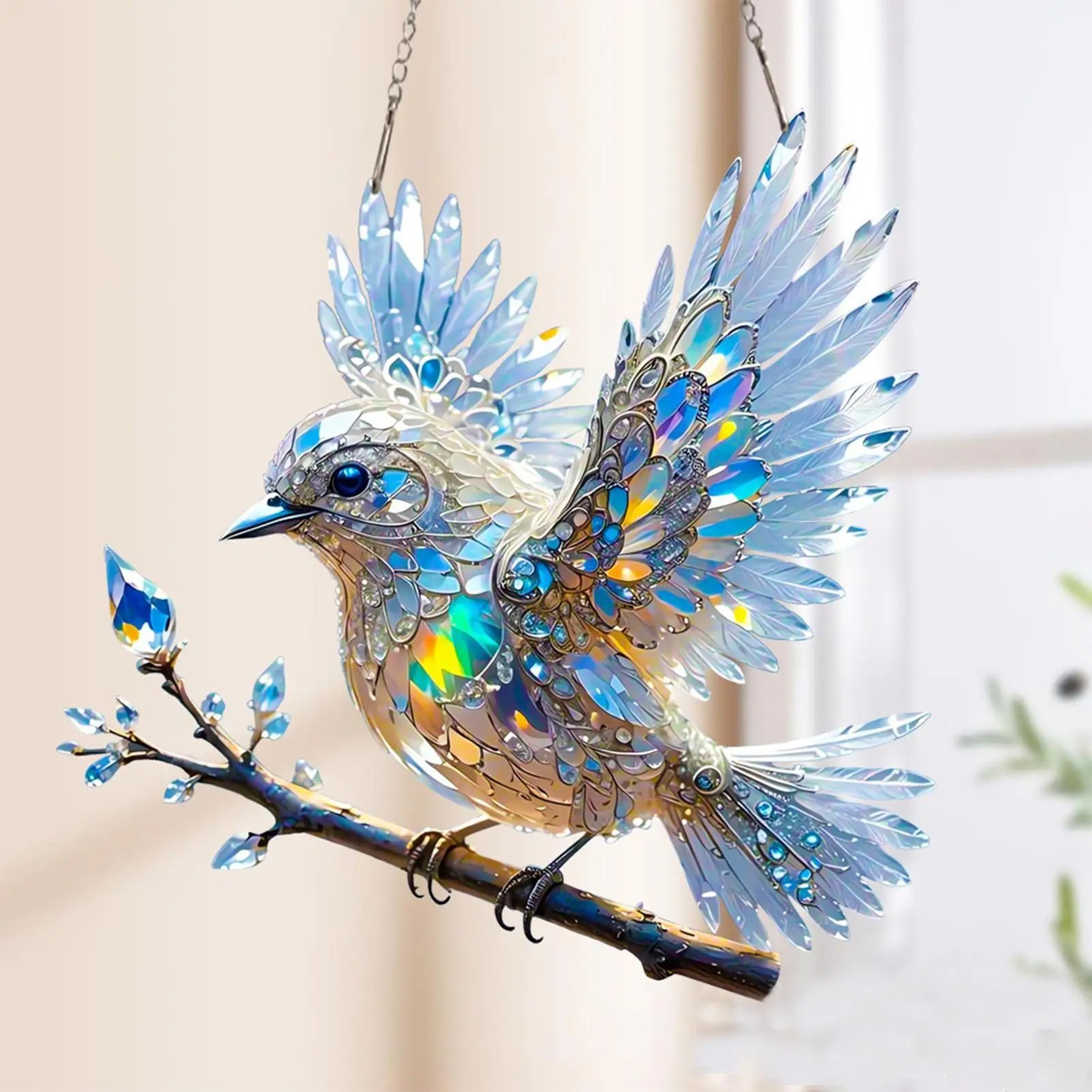 colorful glass hanging dcor