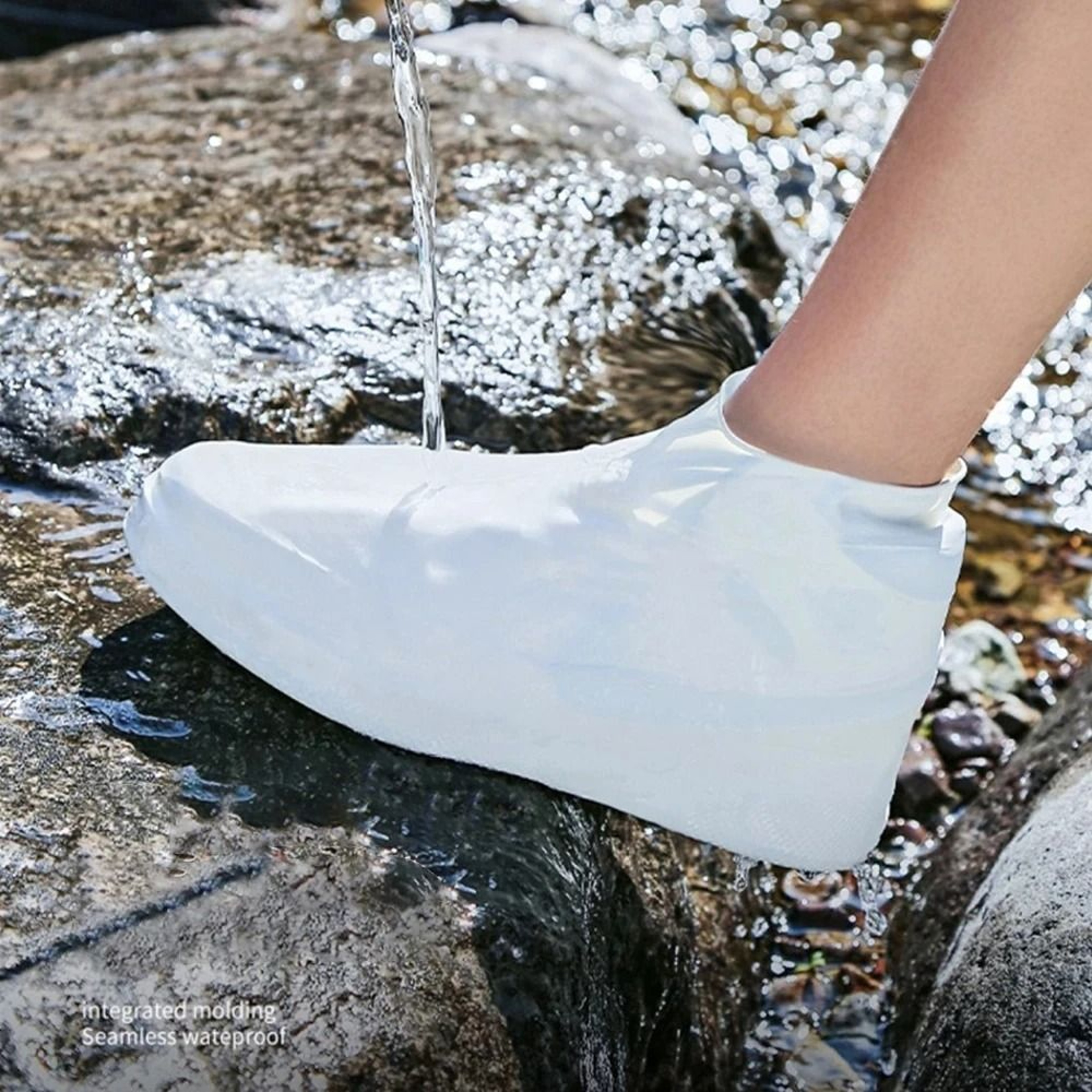 Reusable Waterproof Shoe Covers With Anti Slip Sole For Rain Protection 3
