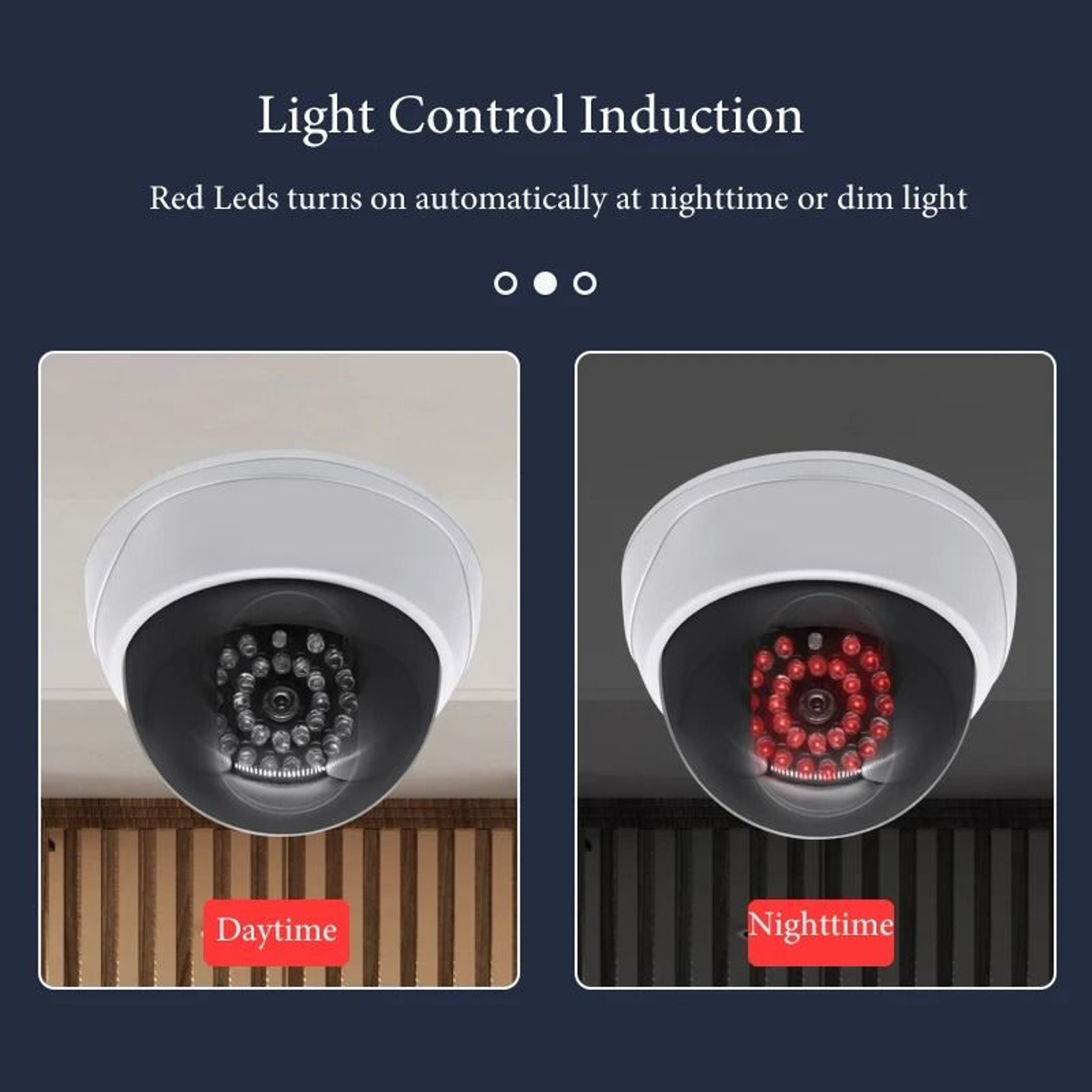 Dummy Dome CCTV Camera With IR LED Night Vision Simulation 8