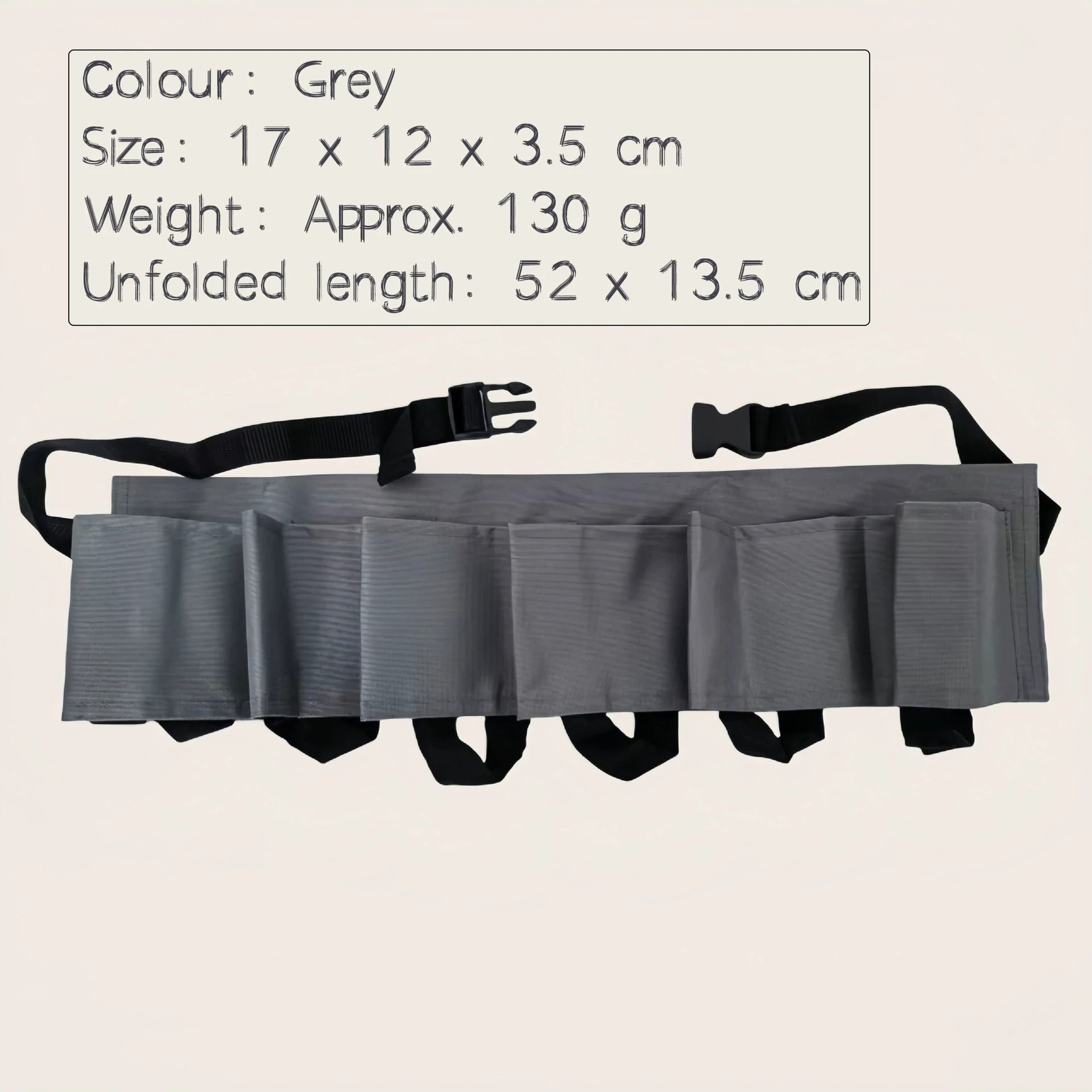 6 Pocket Adjustable Beverage Waist Holder For Outdoor Parties 1