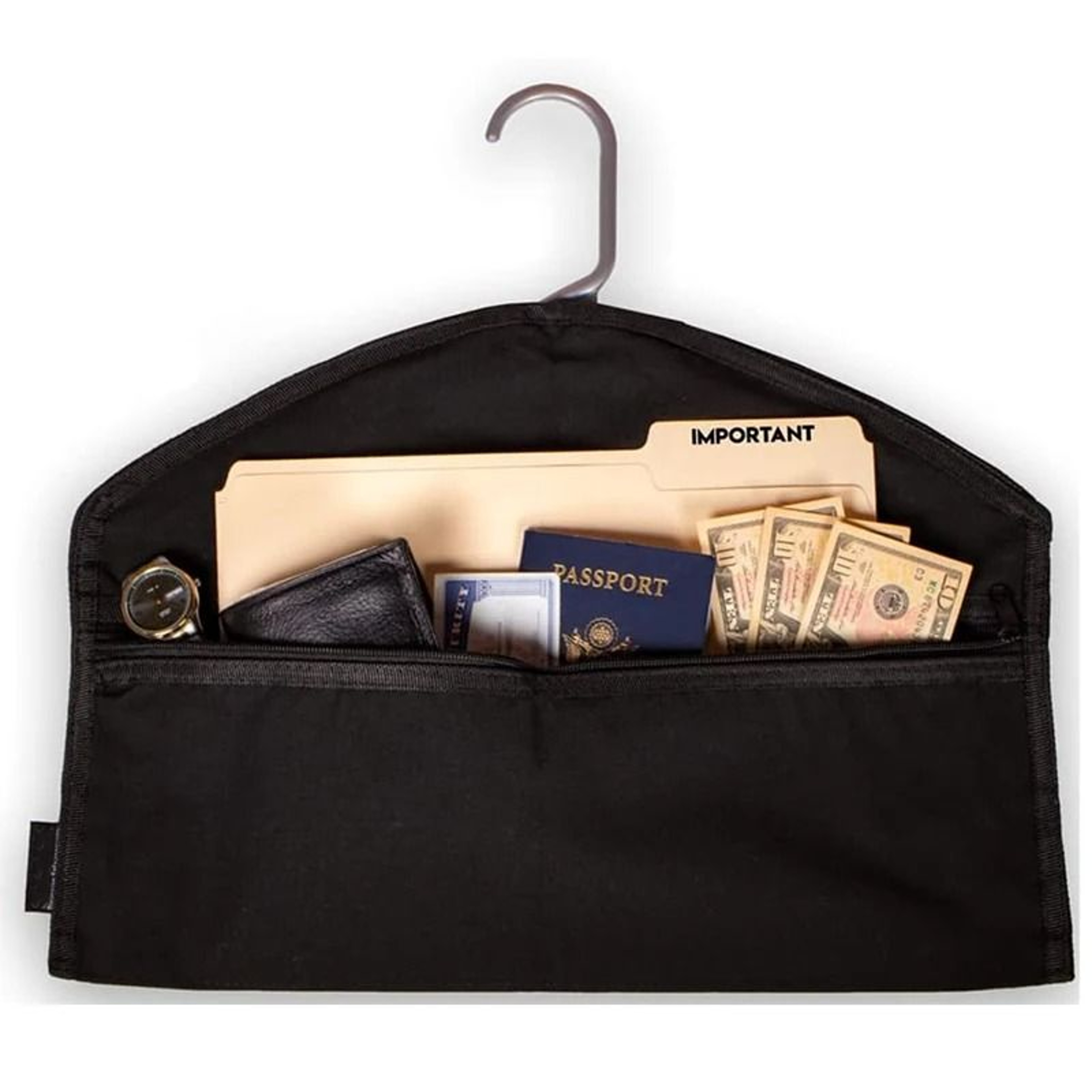 Hidden Hanger Pocket Safe For Travel And Home Security 2
