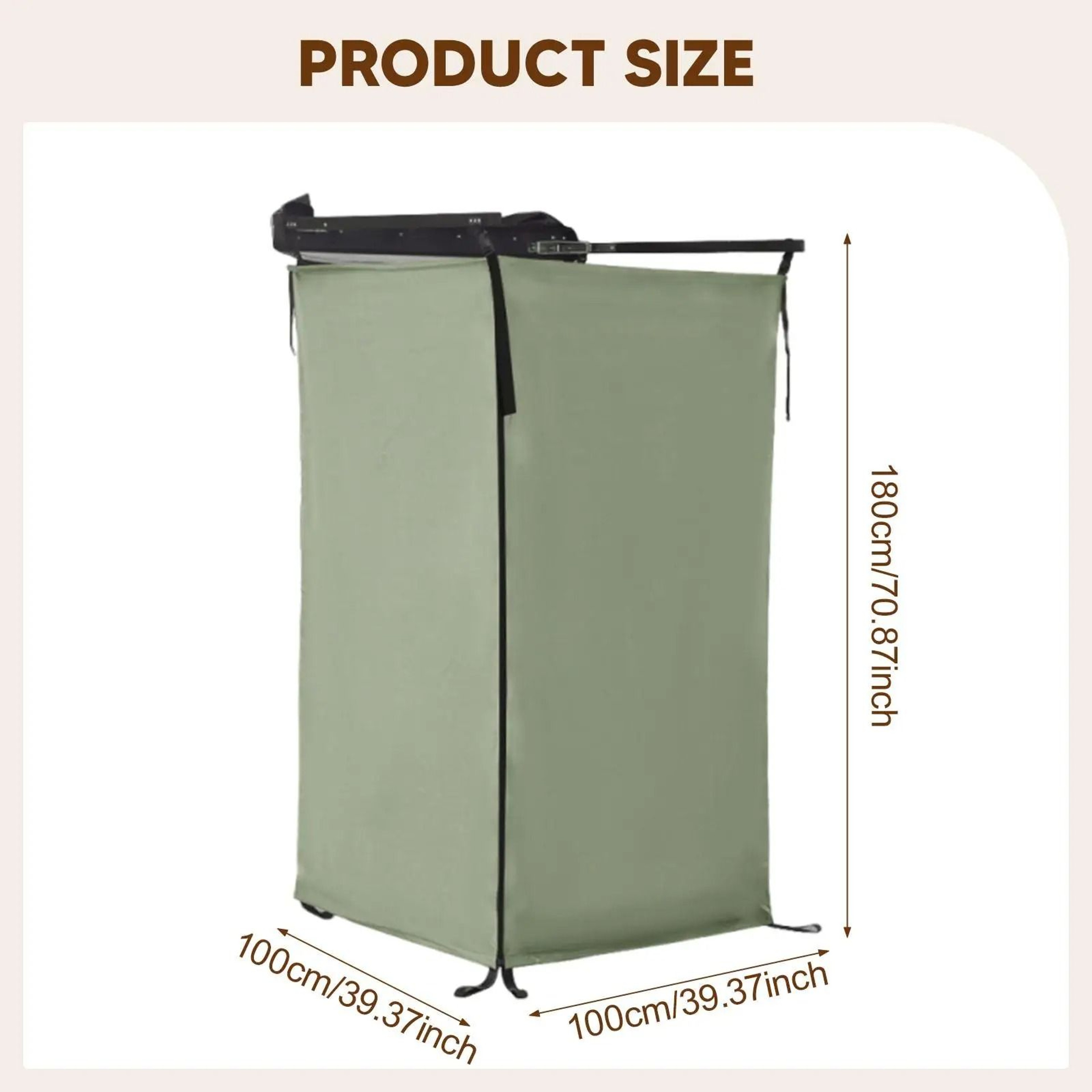 Car Side Shower Tent Waterproof Privacy Shelter For Camping And Travel 1