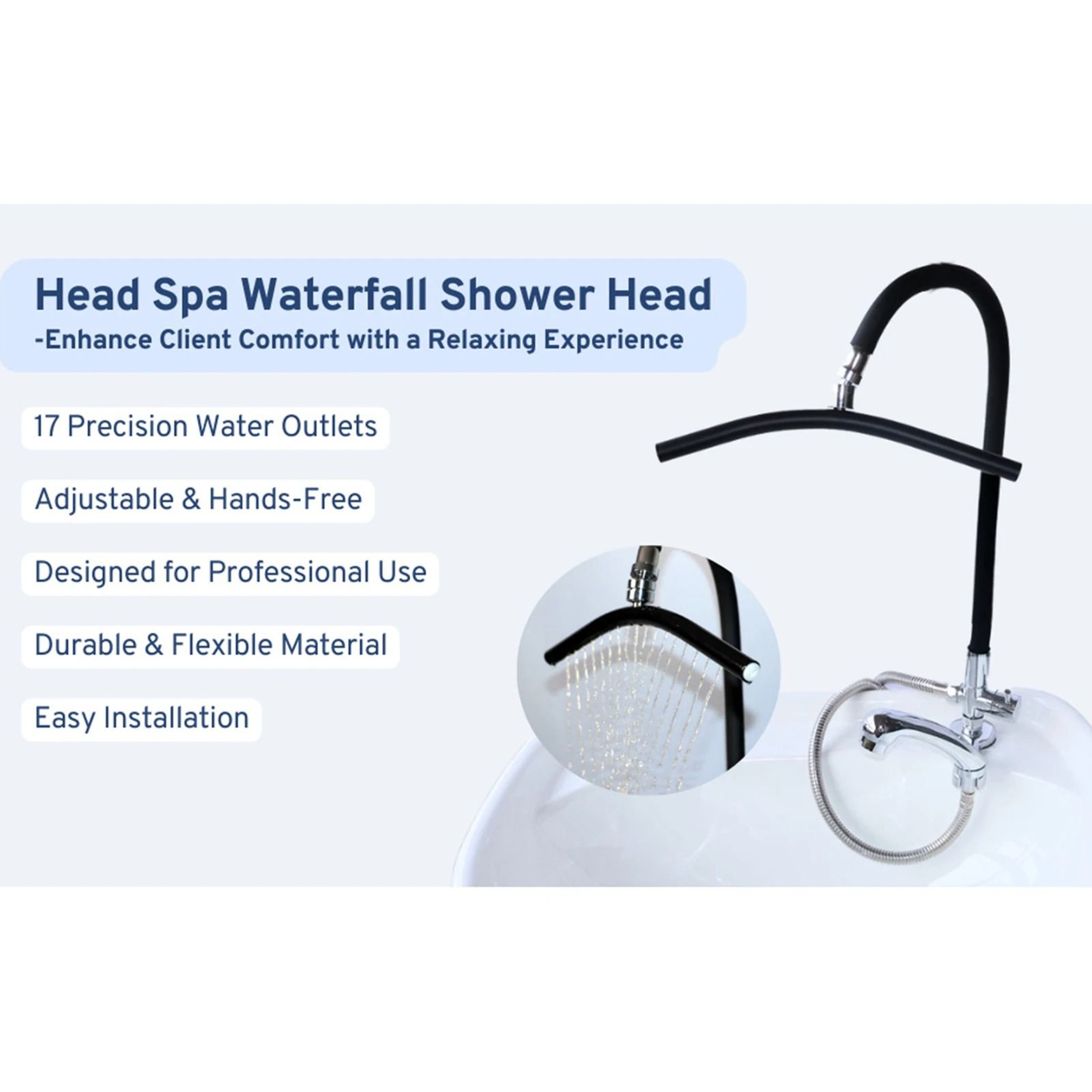 Adjustable Head Spa Equipment Frame For Shampoo Bowl And Bed Setup 5