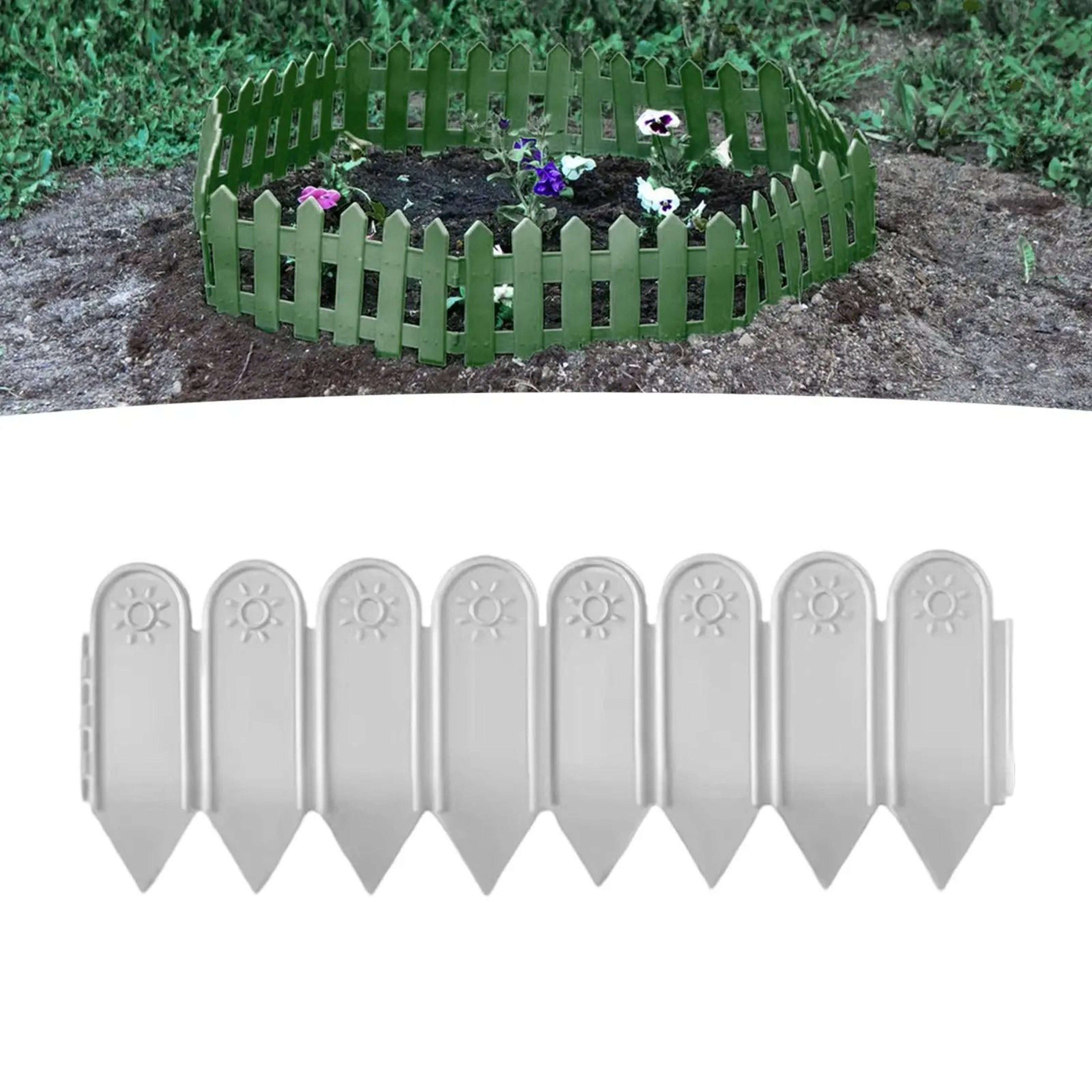 Decorative Garden Fence Border With Stakes For Flower Beds And Lawns 6