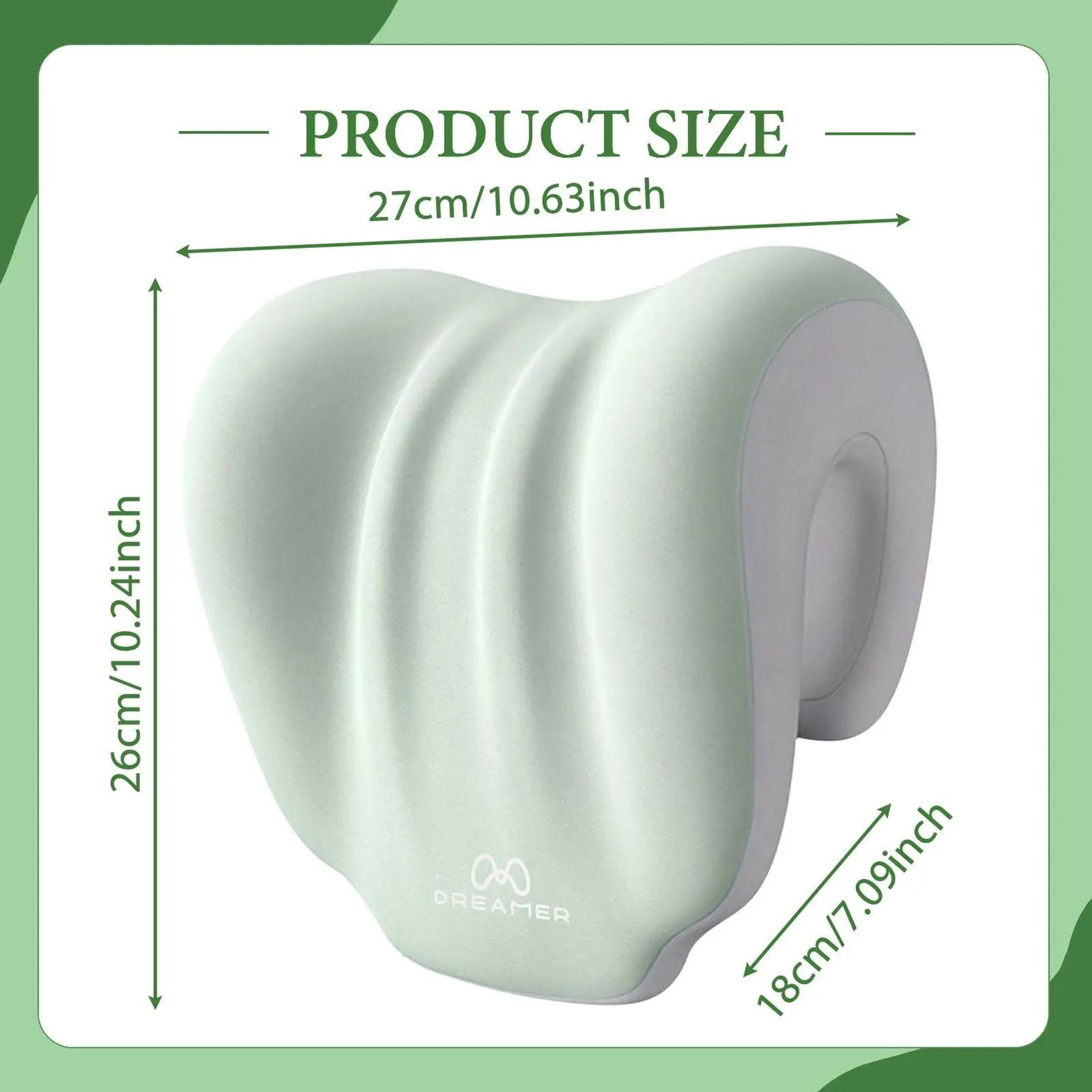 Memory Foam Chair Neck Pillow For Office Gaming And Travel Comfort 2
