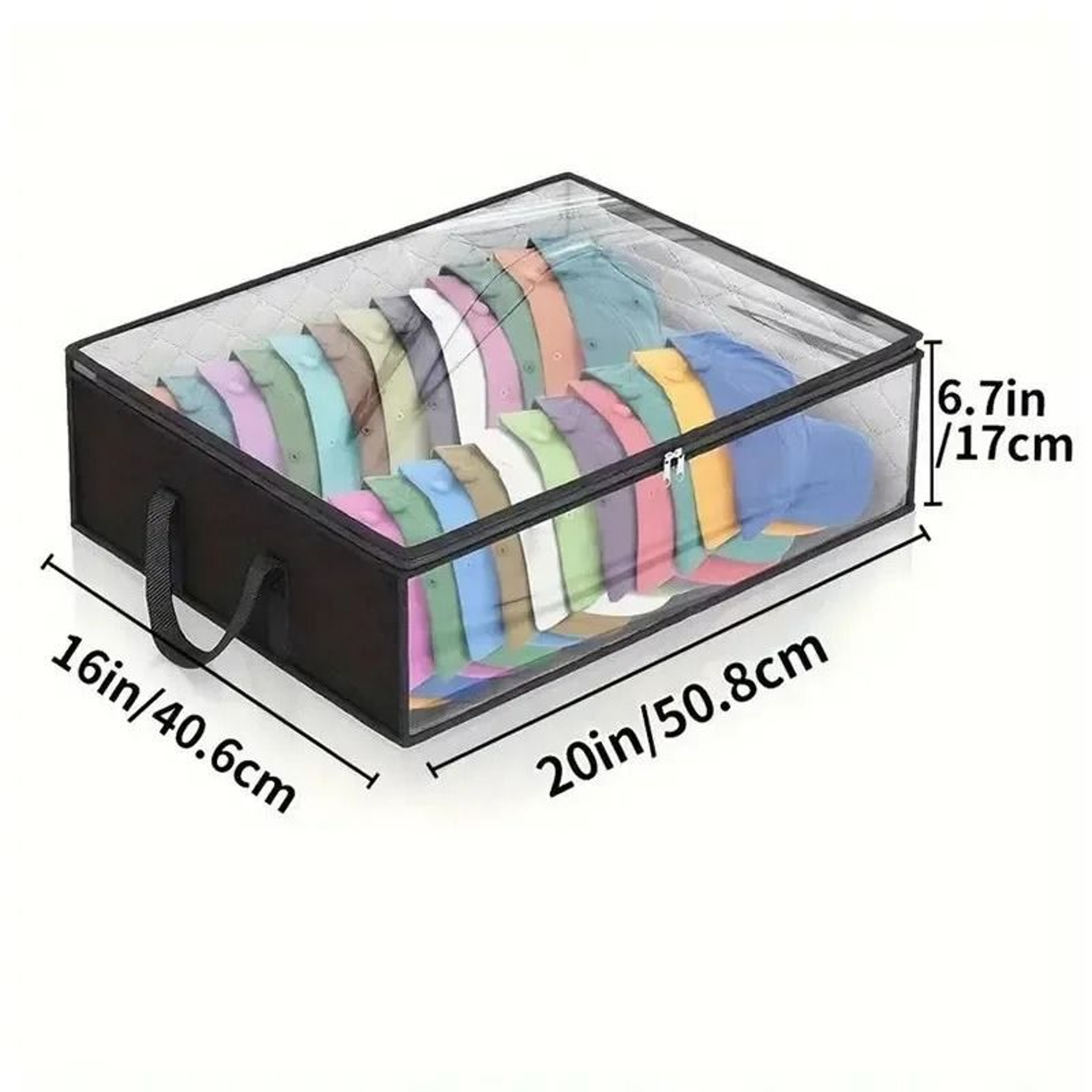 Collapsible Baseball Cap Storage Box Large Capacity Hat Organizer 2