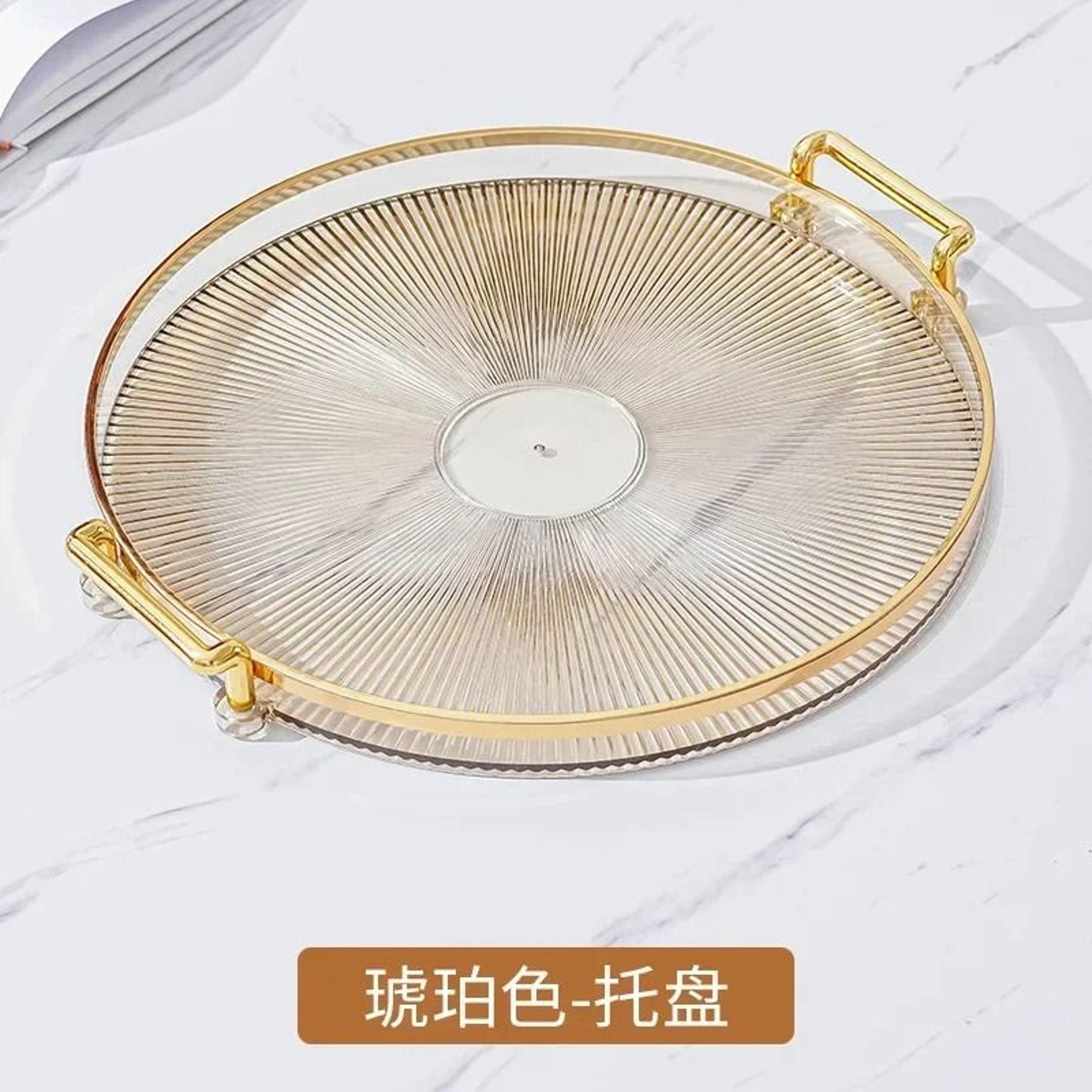 Round Acrylic Storage Tray For Coffee Table Decor And Aromatherapy Organization 4