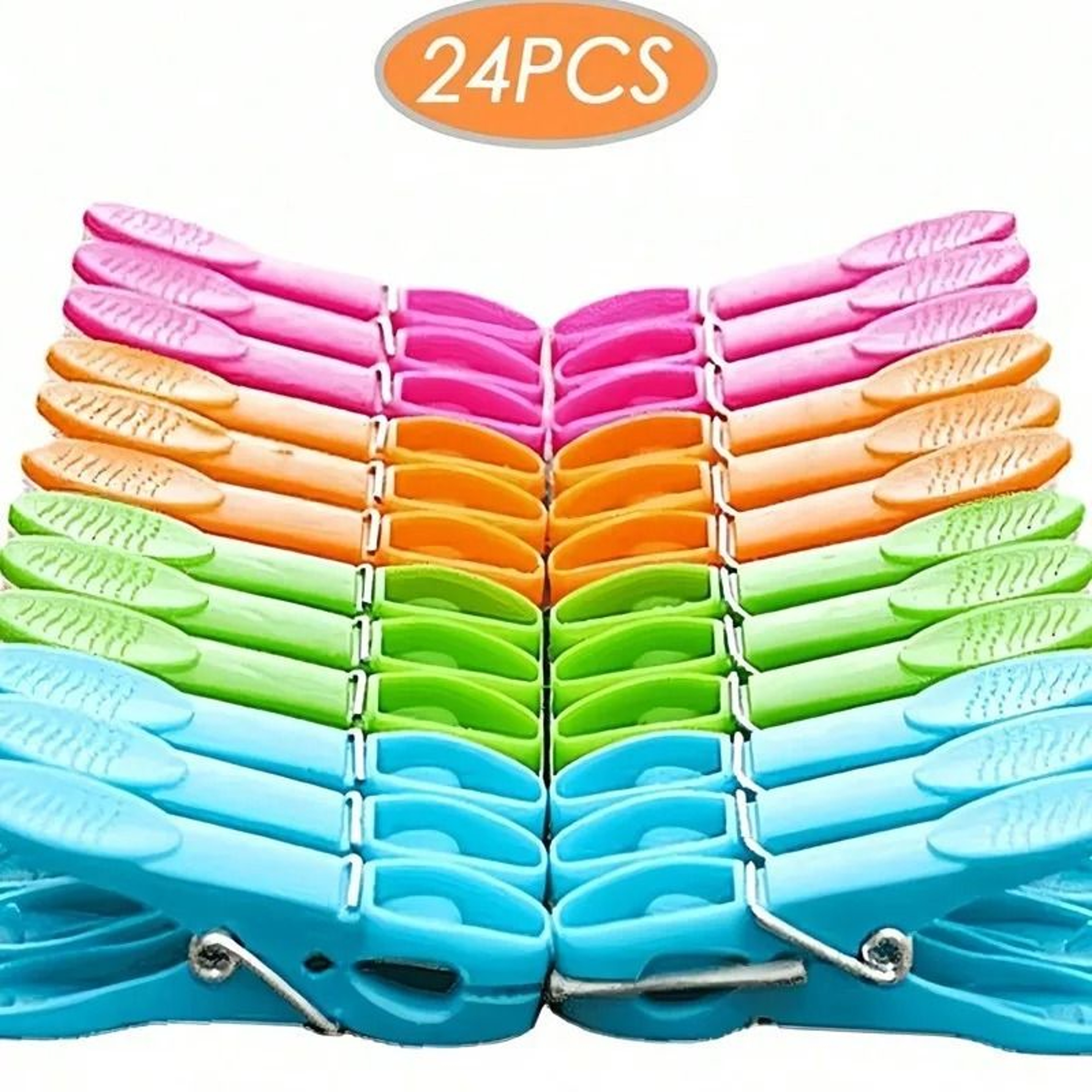 Windproof Hanging Laundry Clips With Storage Basket Organizer 3