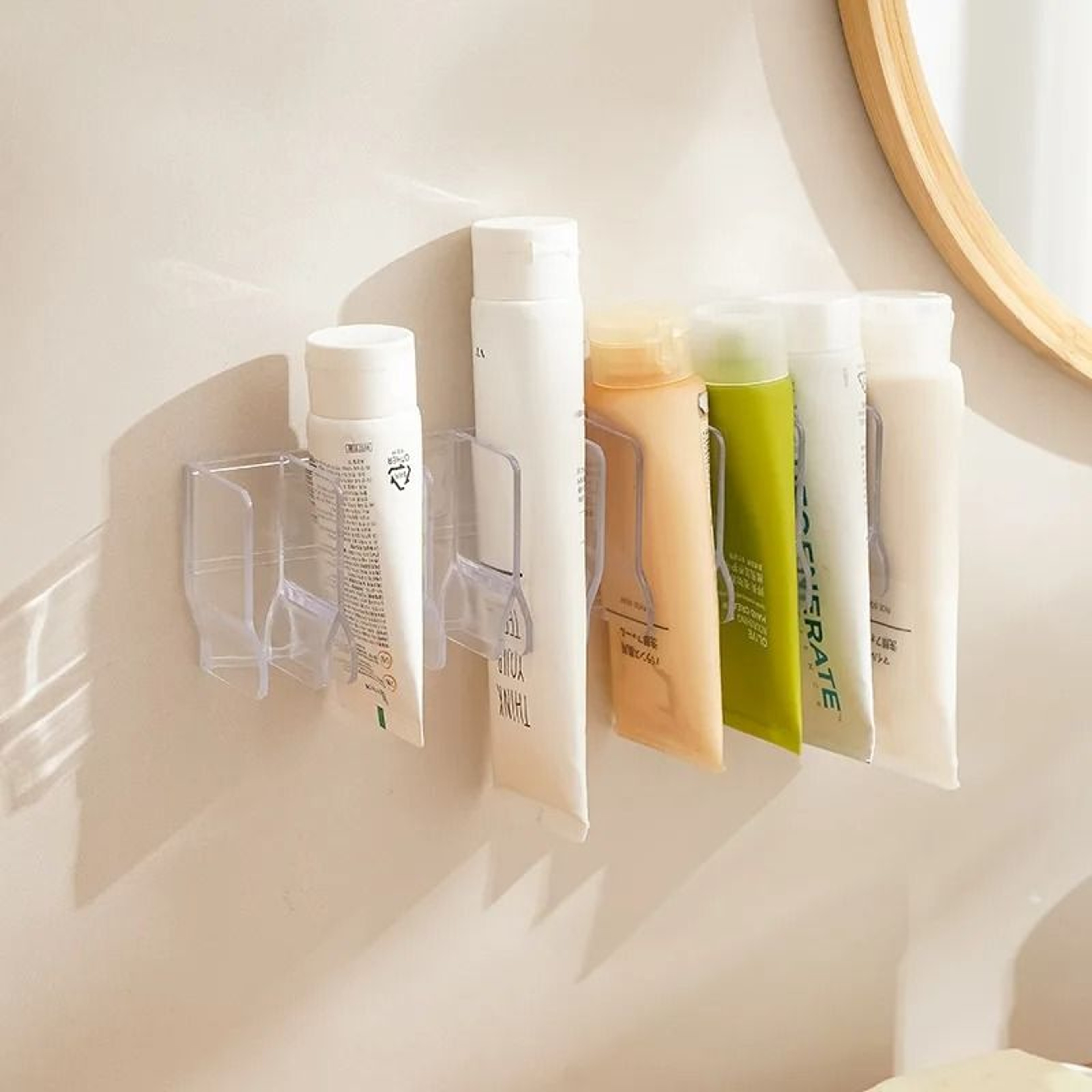 Large Capacity Bathroom Cosmetic Organizer Hand Cream And Cleanser Storage Rack 5
