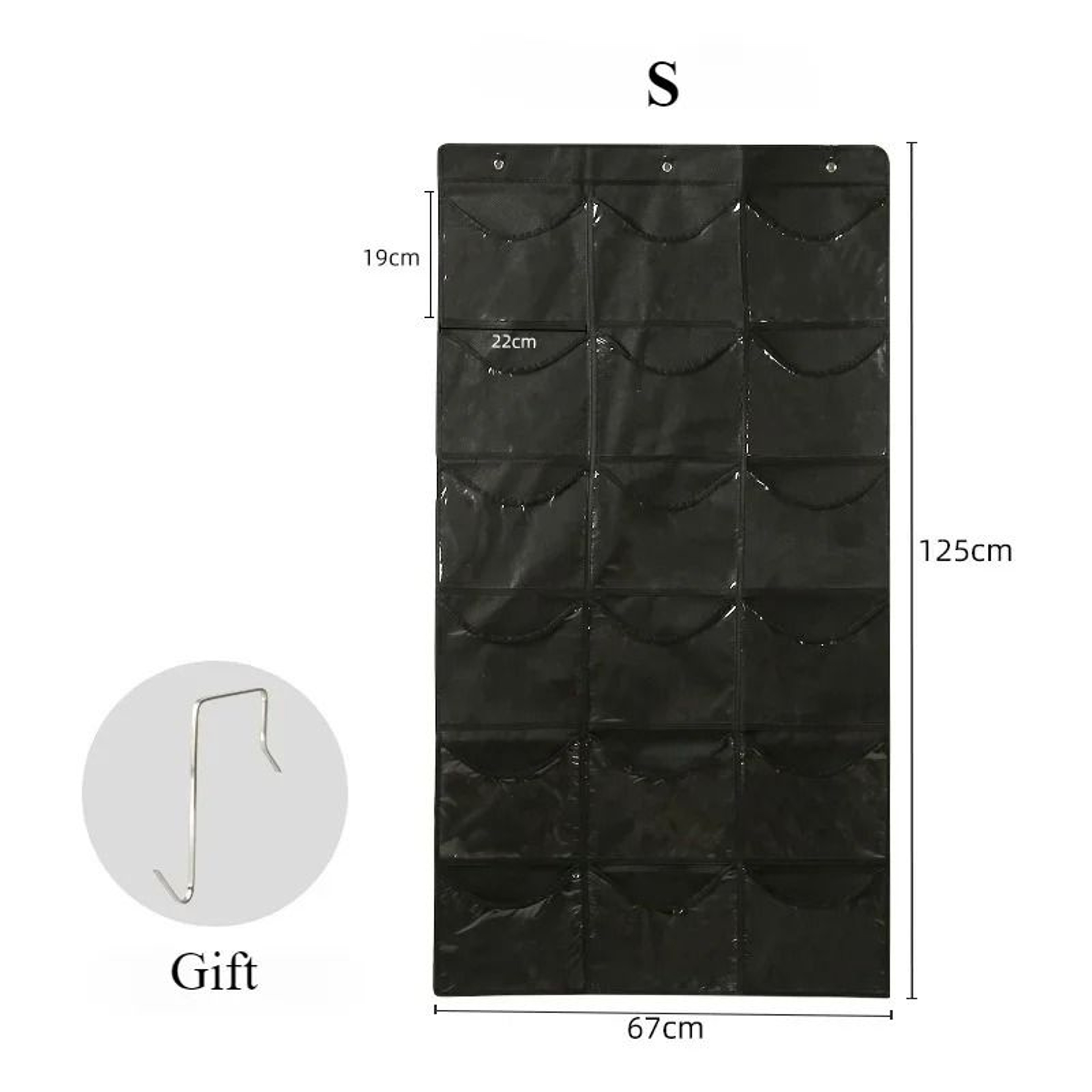 Clear Hat Storage Organizer Over The Door Baseball Cap Holder With Hanging Pockets 2