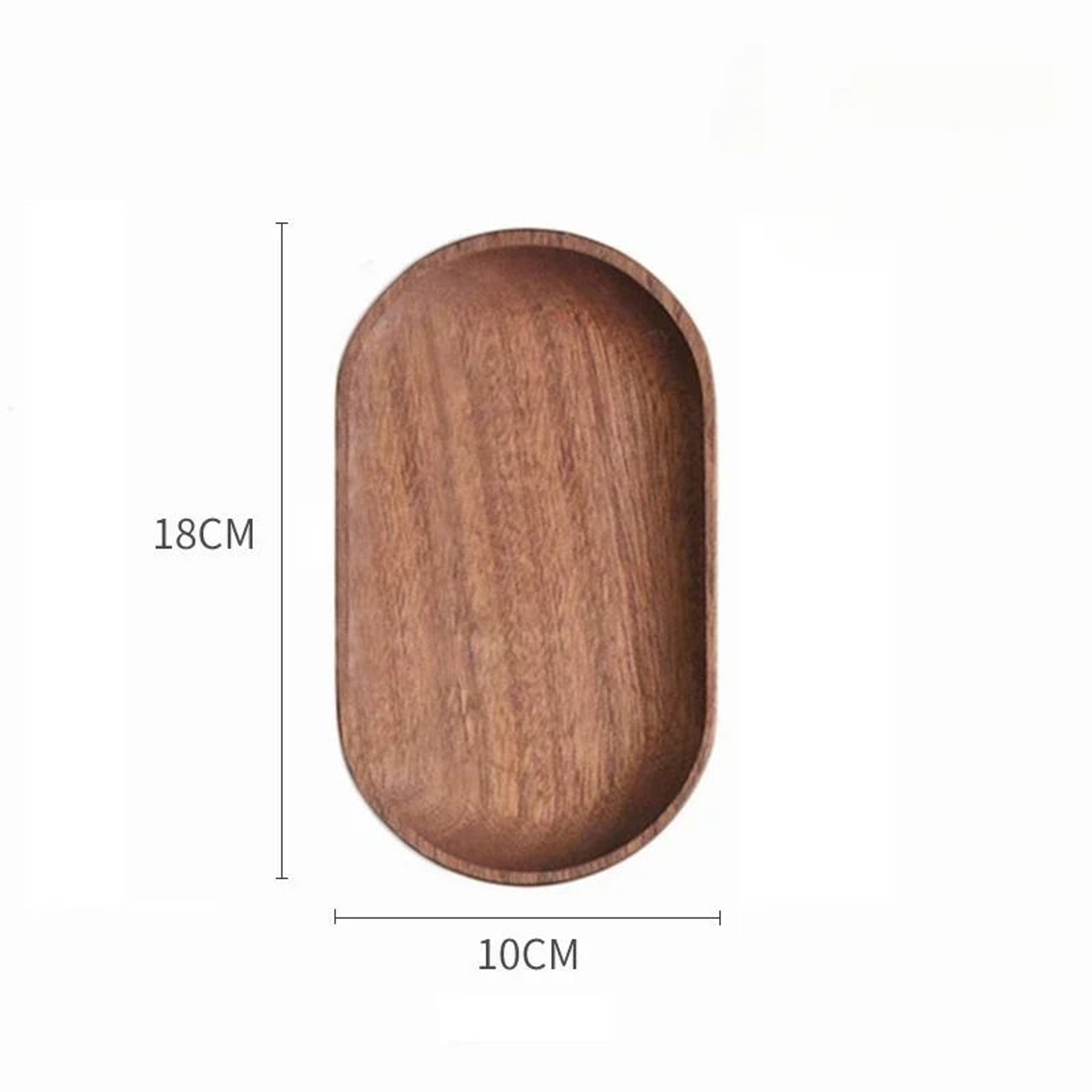 Japanese Style Rectangular Wooden Dinner Plate Walnut Wood Serving Tray 3