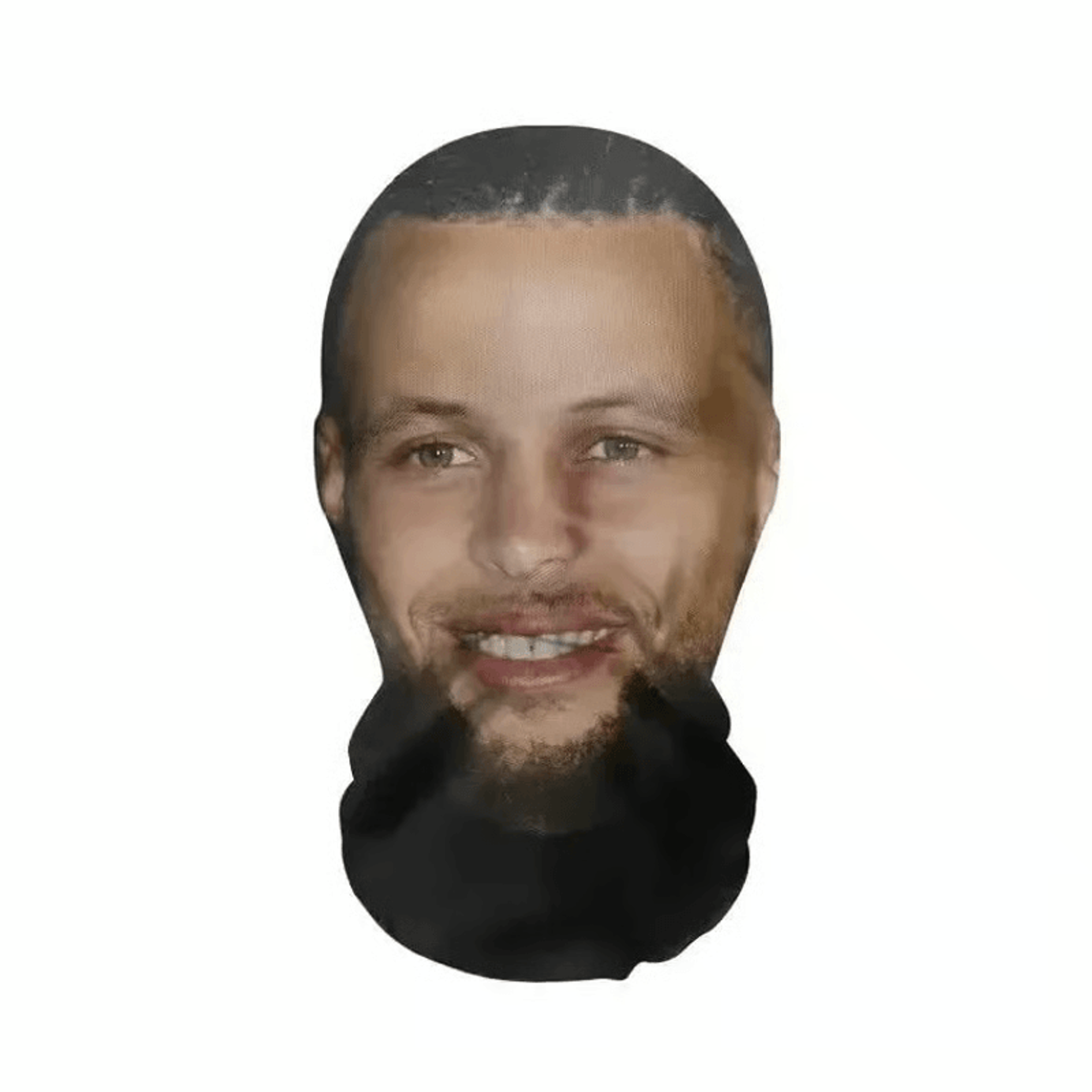 seamless face covering with humorous print