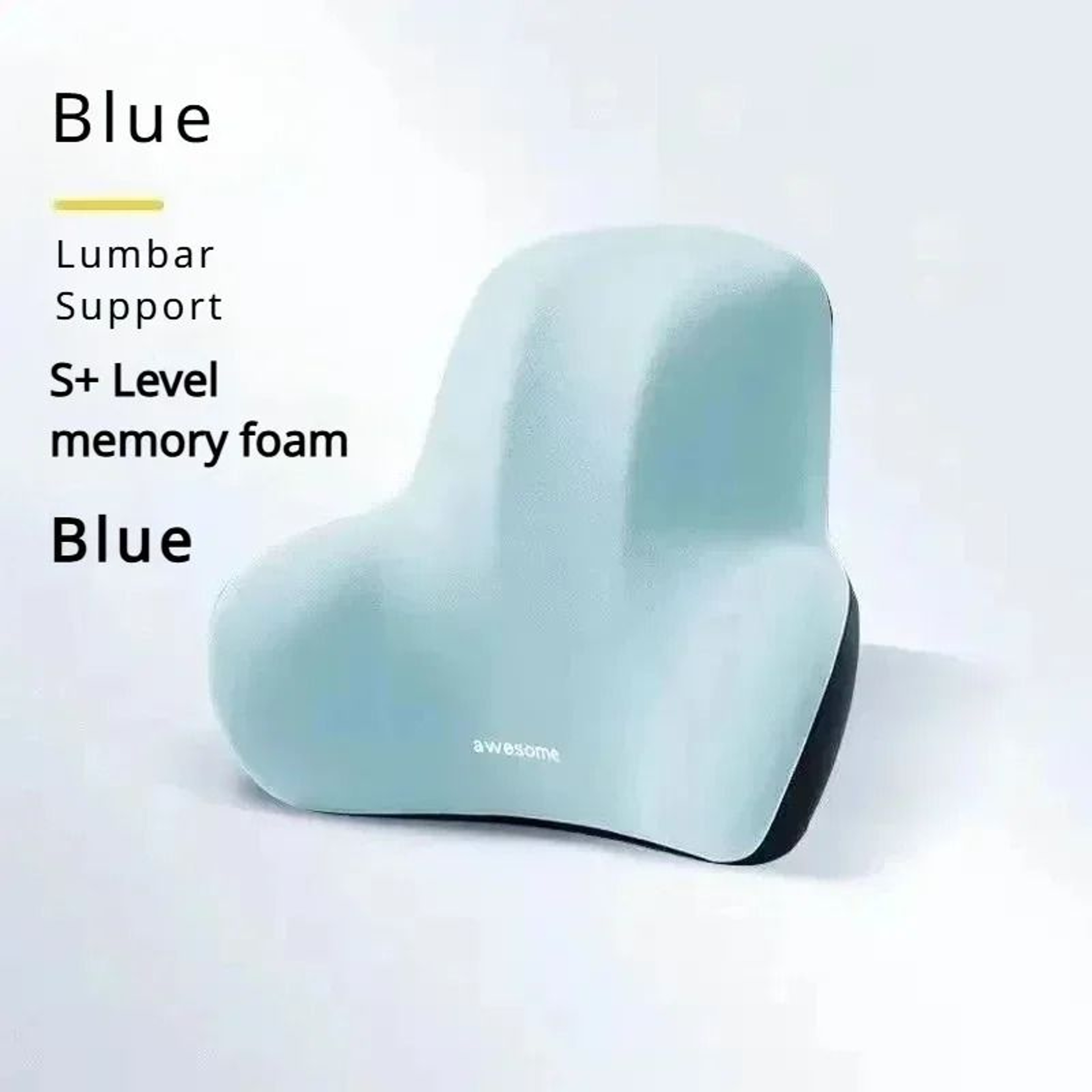 Memory Foam Lumbar Support Pillow For Chair Back Support And Comfort 3