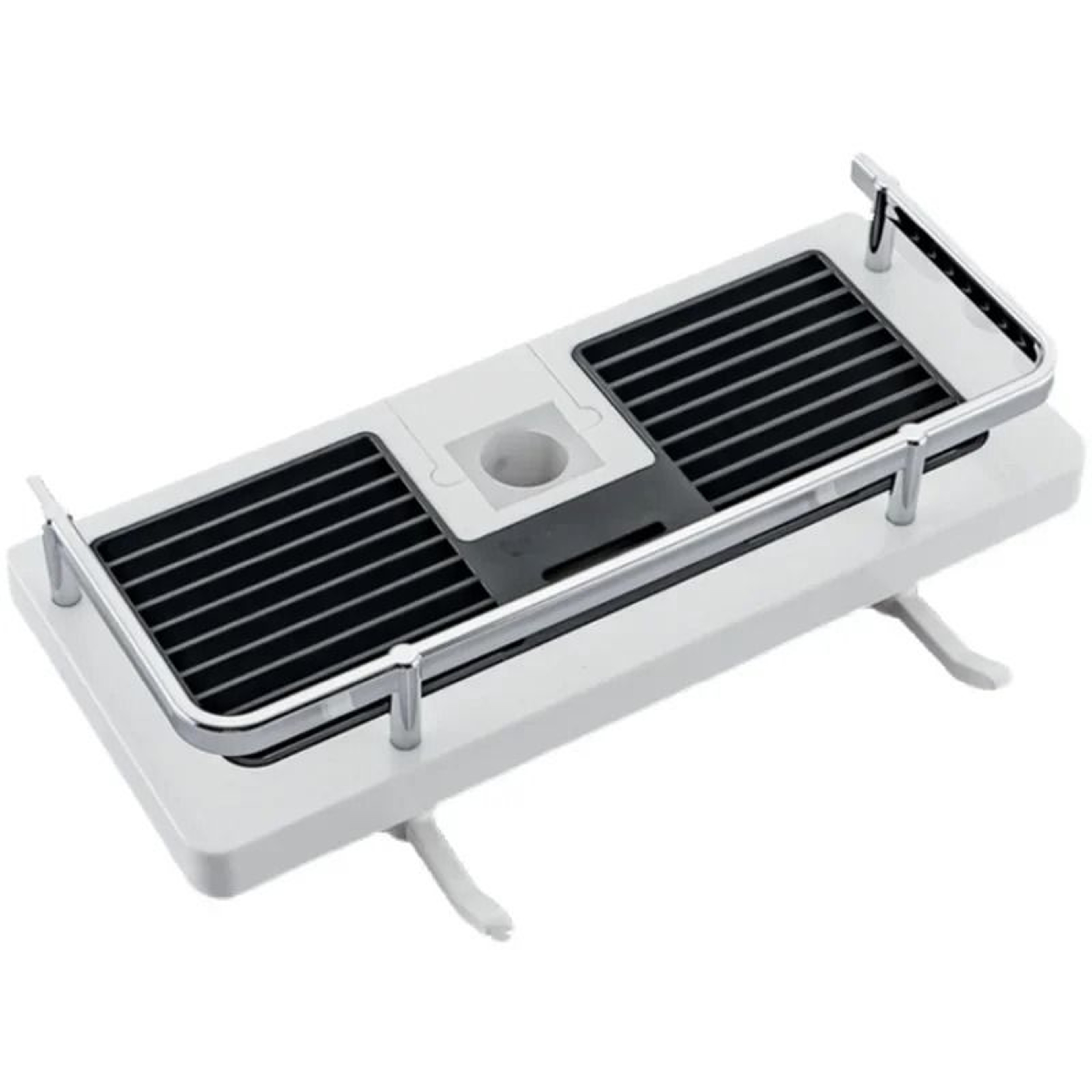 Adjustable Shower Storage Holder No Drilling Bathroom Pole Organizer Shelf 4