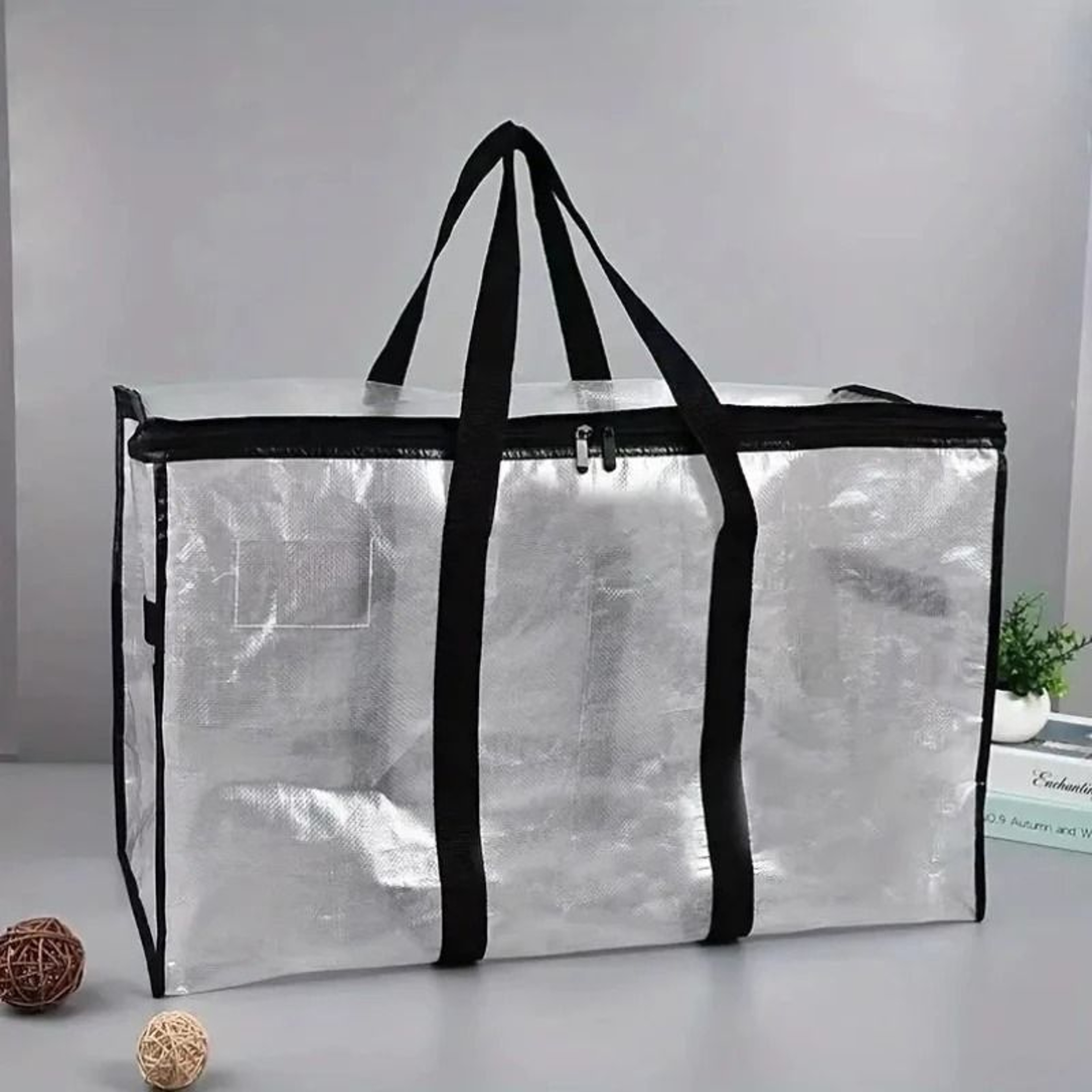 Large Capacity Transparent Quilt Storage Bag Clothing And Bedding Organizer 7