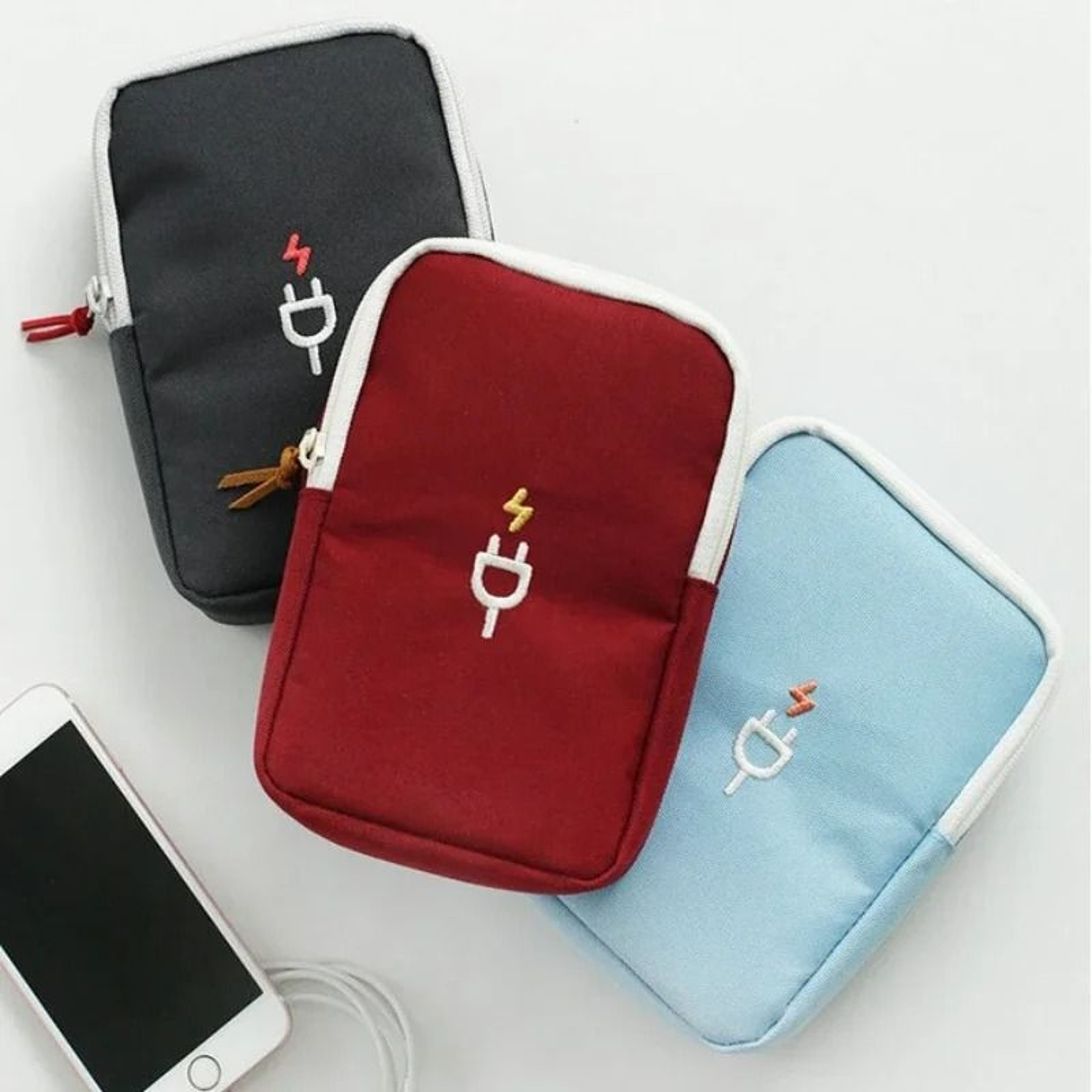 Travel Electronics Organizer Bag Portable Digital Cable And Gadget Storage Case 0