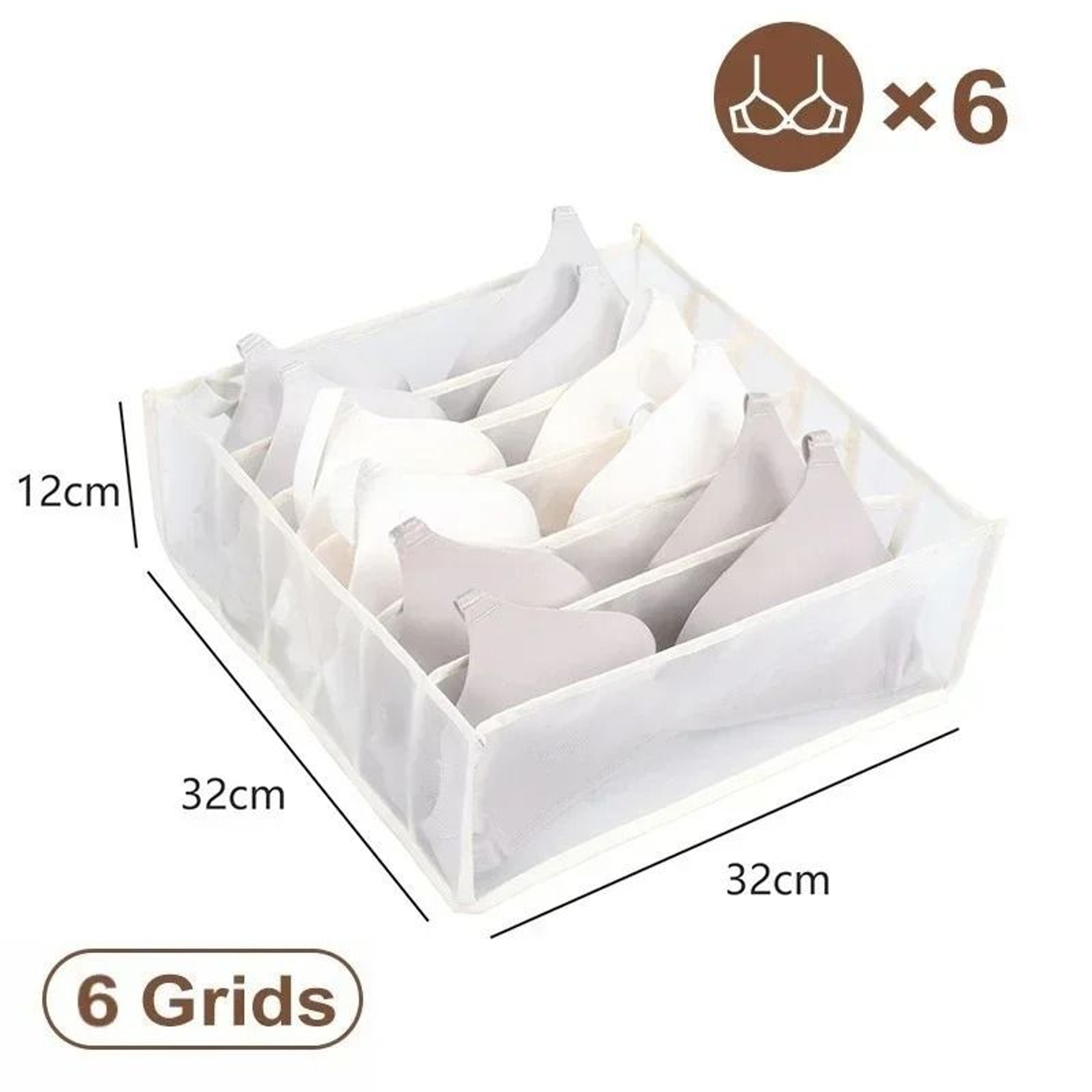 Underwear Drawer Organizer Closet Storage Box For Bras Socks And Wardrobe Essentials 1