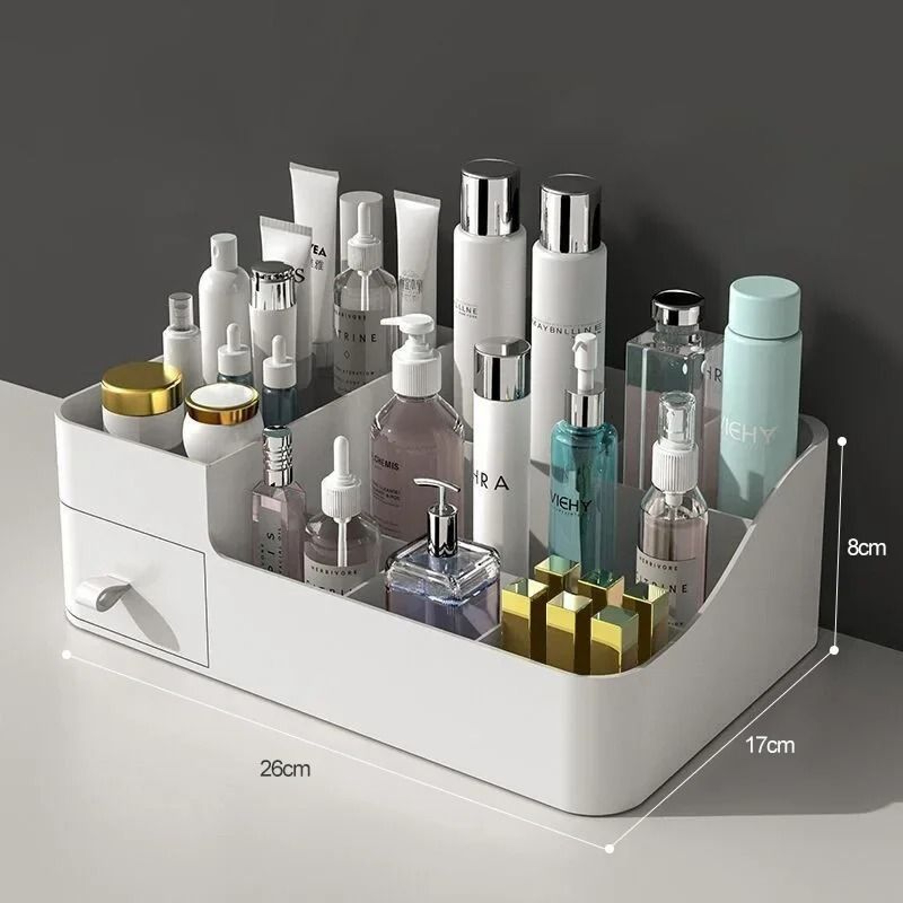 Vanity Drawer Organizer Desktop Storage Box For Skincare And Cosmetics 1