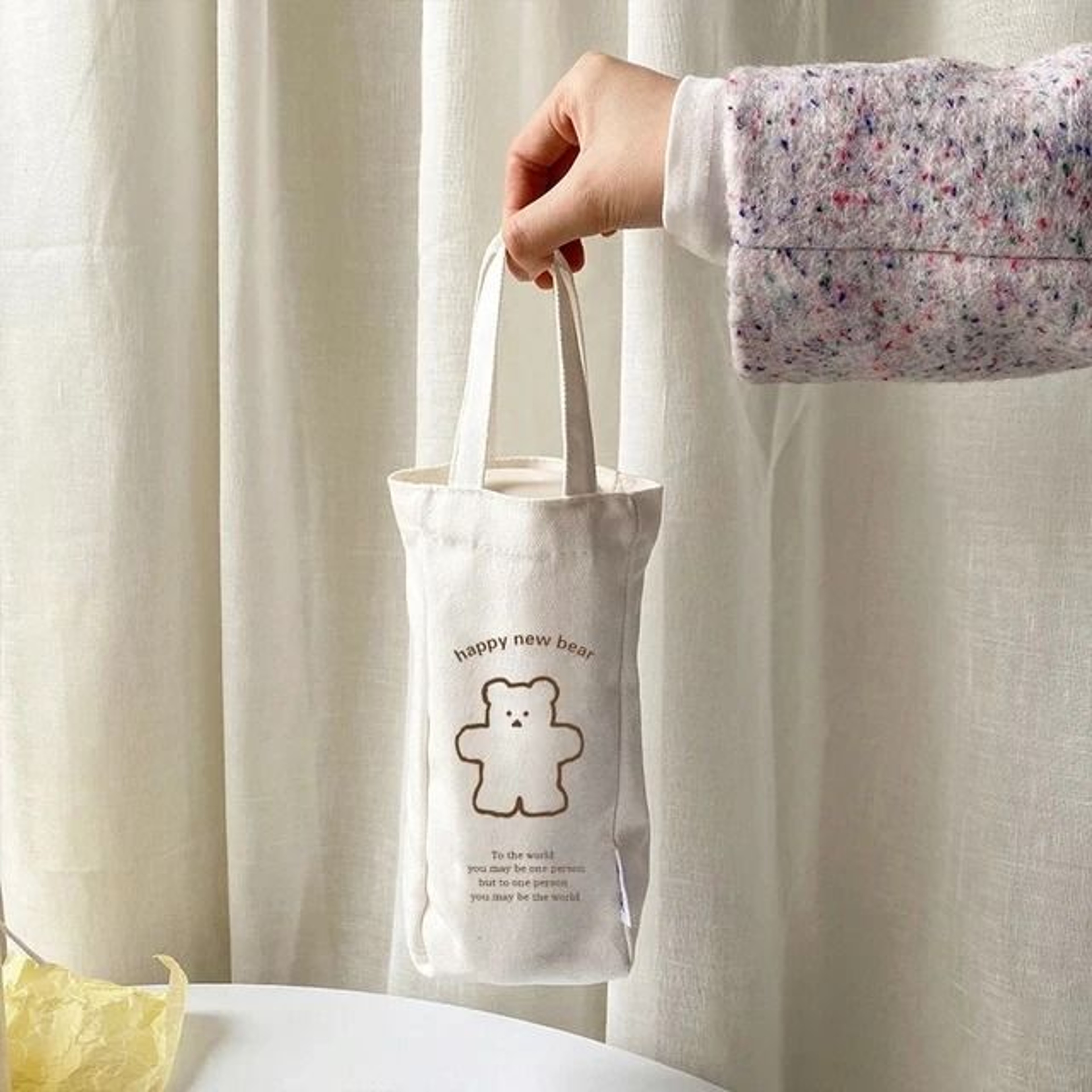 Bear Thermos Travel Cup Vacuum Insulated Portable Sports Water Bottle 450ML 7