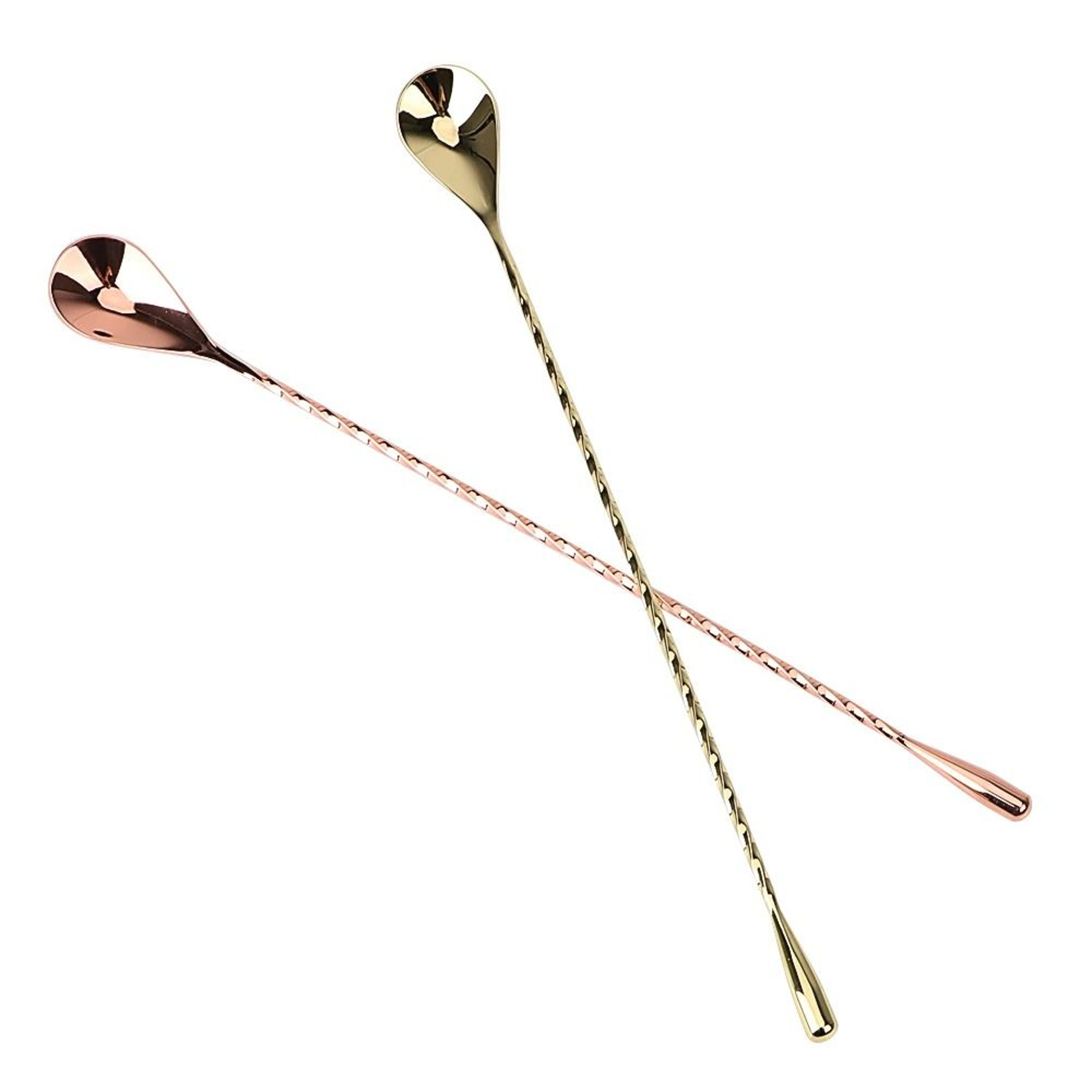 Stainless Steel Cocktail Mixing Spoon Spiral Bartender Bar Tool 30cm 40cm 10