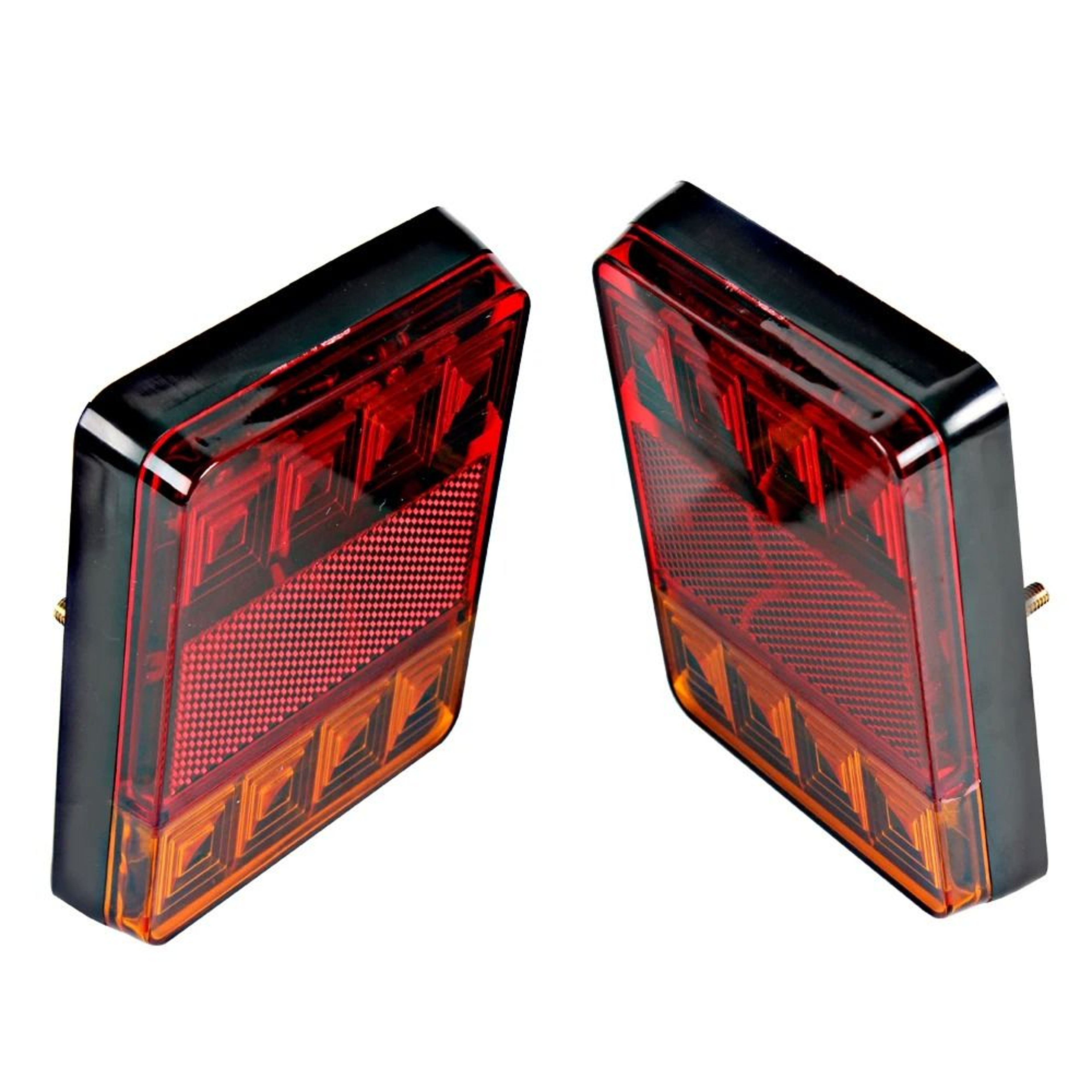 12V LED Rear Tail Light Set For Trailer Truck Boat Waterproof Warning Lamps 0