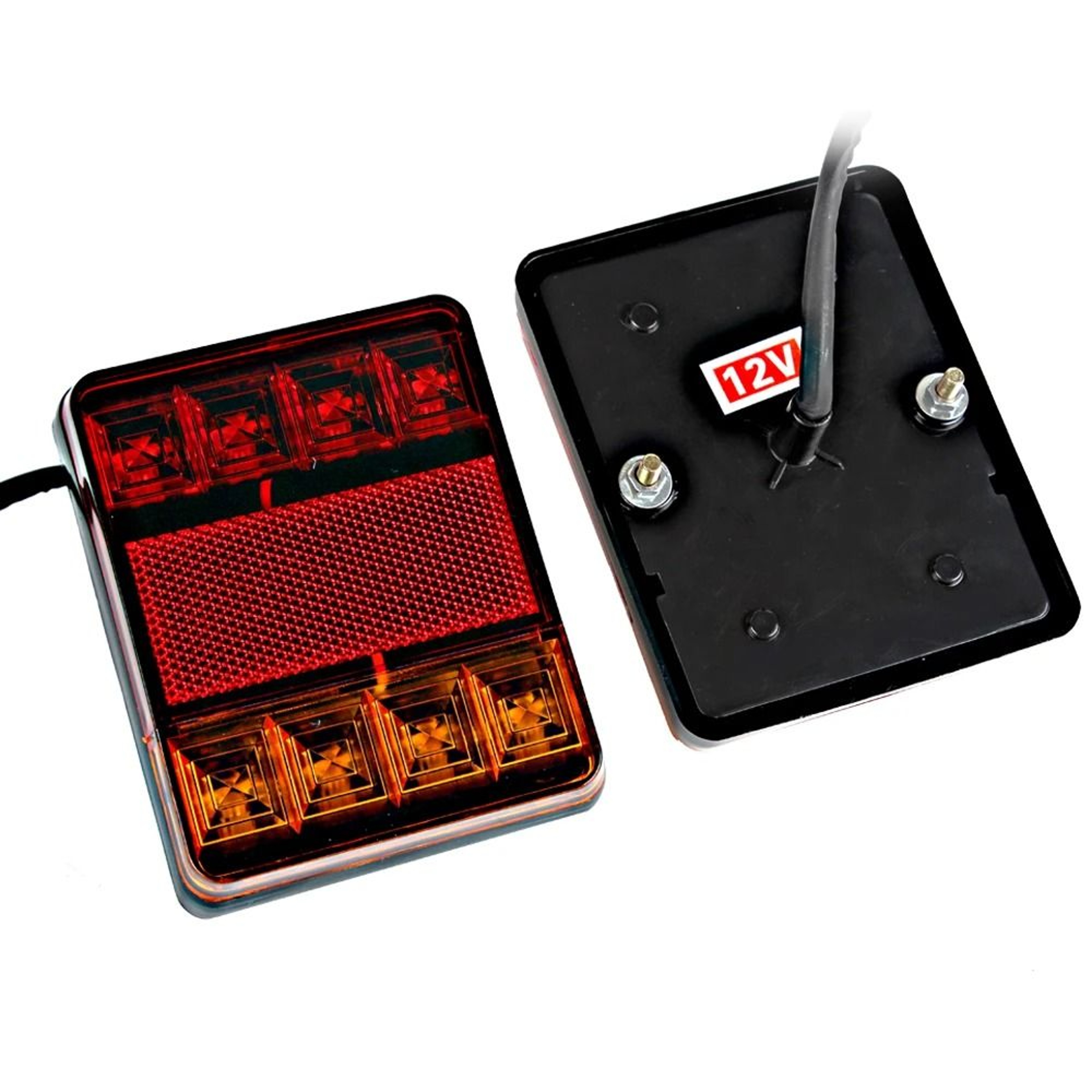 12V LED Rear Tail Light Set For Trailer Truck Boat Waterproof Warning Lamps 4