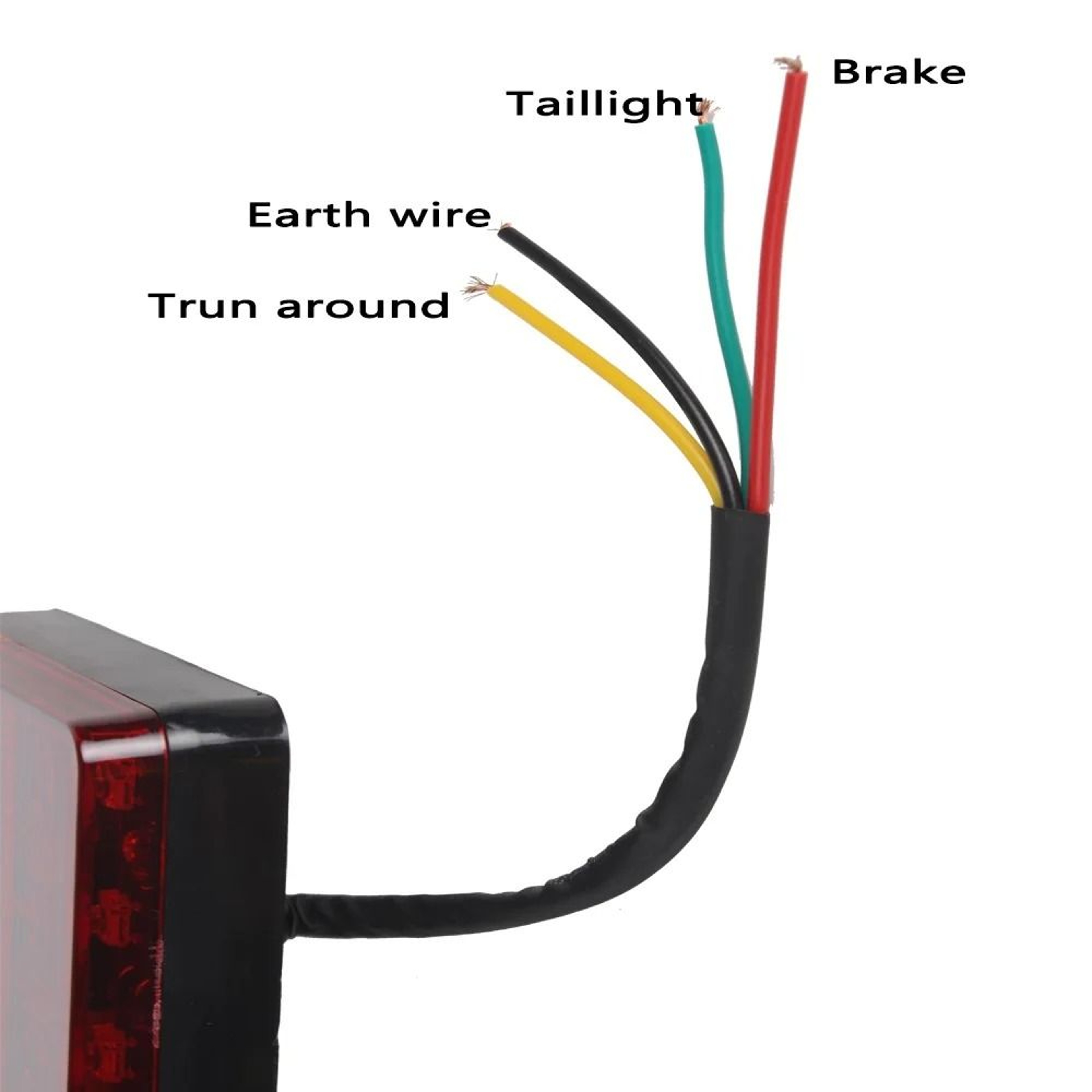 12V LED Rear Tail Light Set For Trailer Truck Boat Waterproof Warning Lamps 6