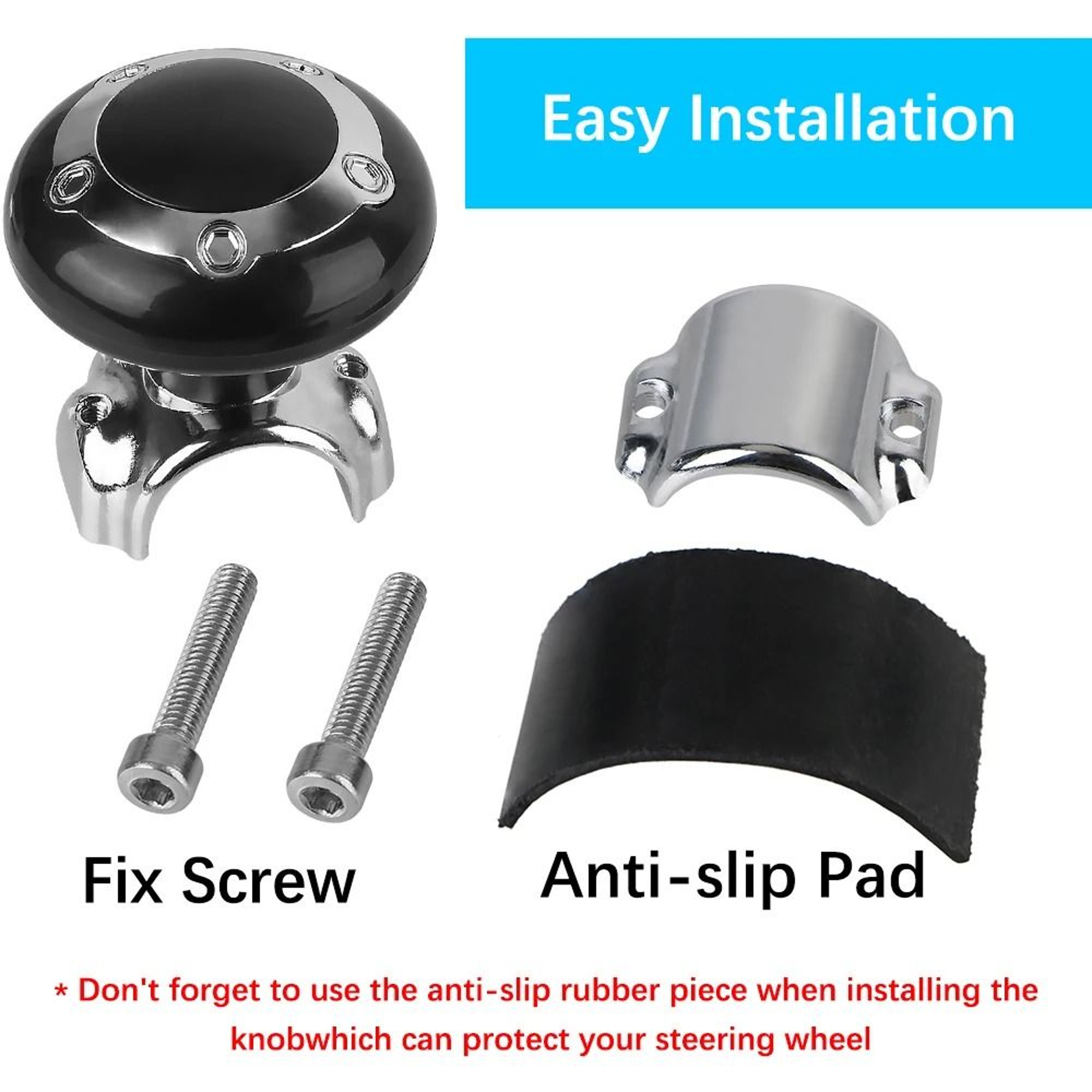 Universal Steering Wheel Spinner Knob Rotating Booster Ball For Easy Car Turning 1