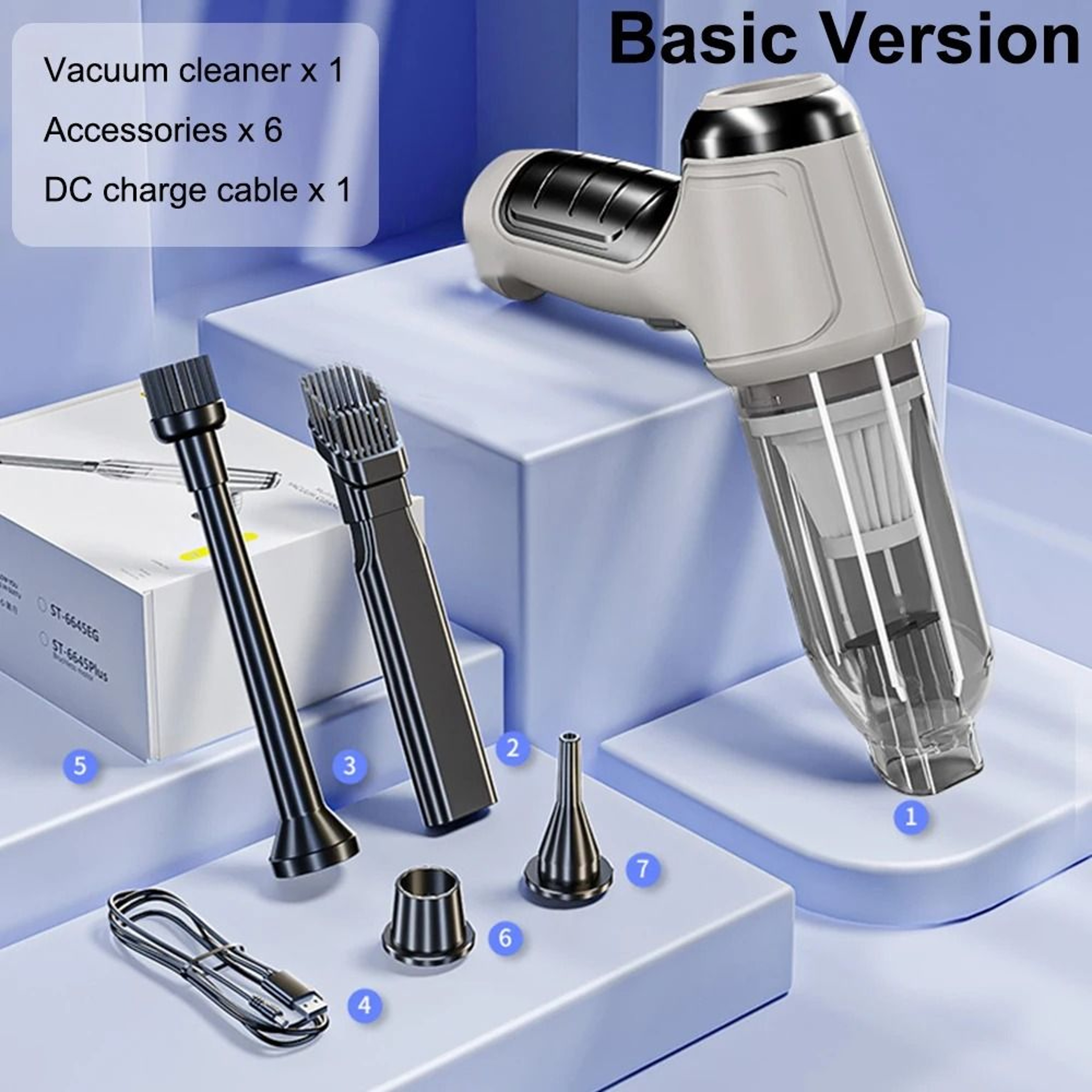 Wireless Car Vacuum Cleaner 95000Pa High Power Portable Handheld Cleaner With Blower 1