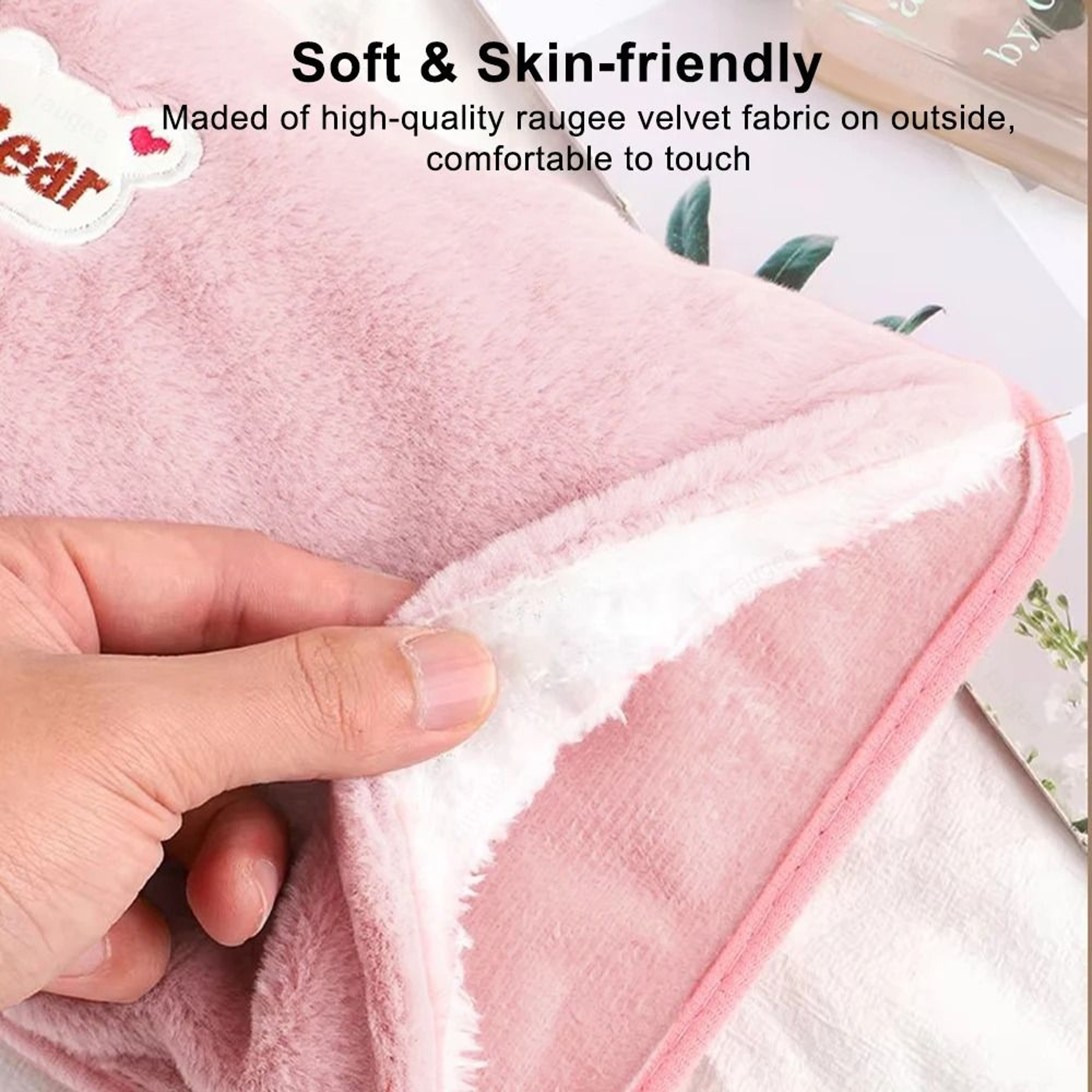 Rechargeable Electric Hand Warmer Soft Hot Water Bag For Fast Winter Heating 5