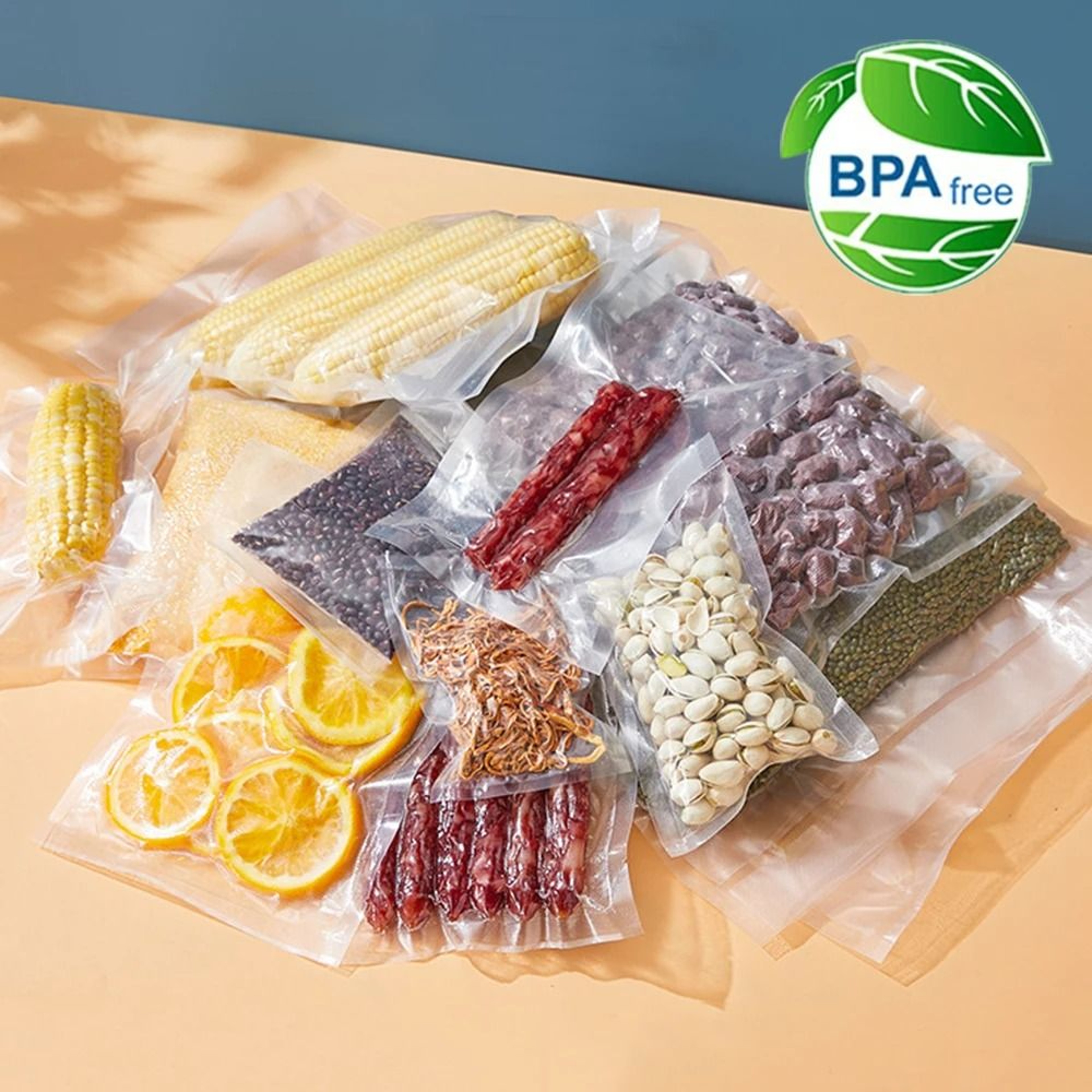 Vacuum Sealer Food Storage Bags 100 Pack Airtight Vacuum Packaging Bags For Freshness 0