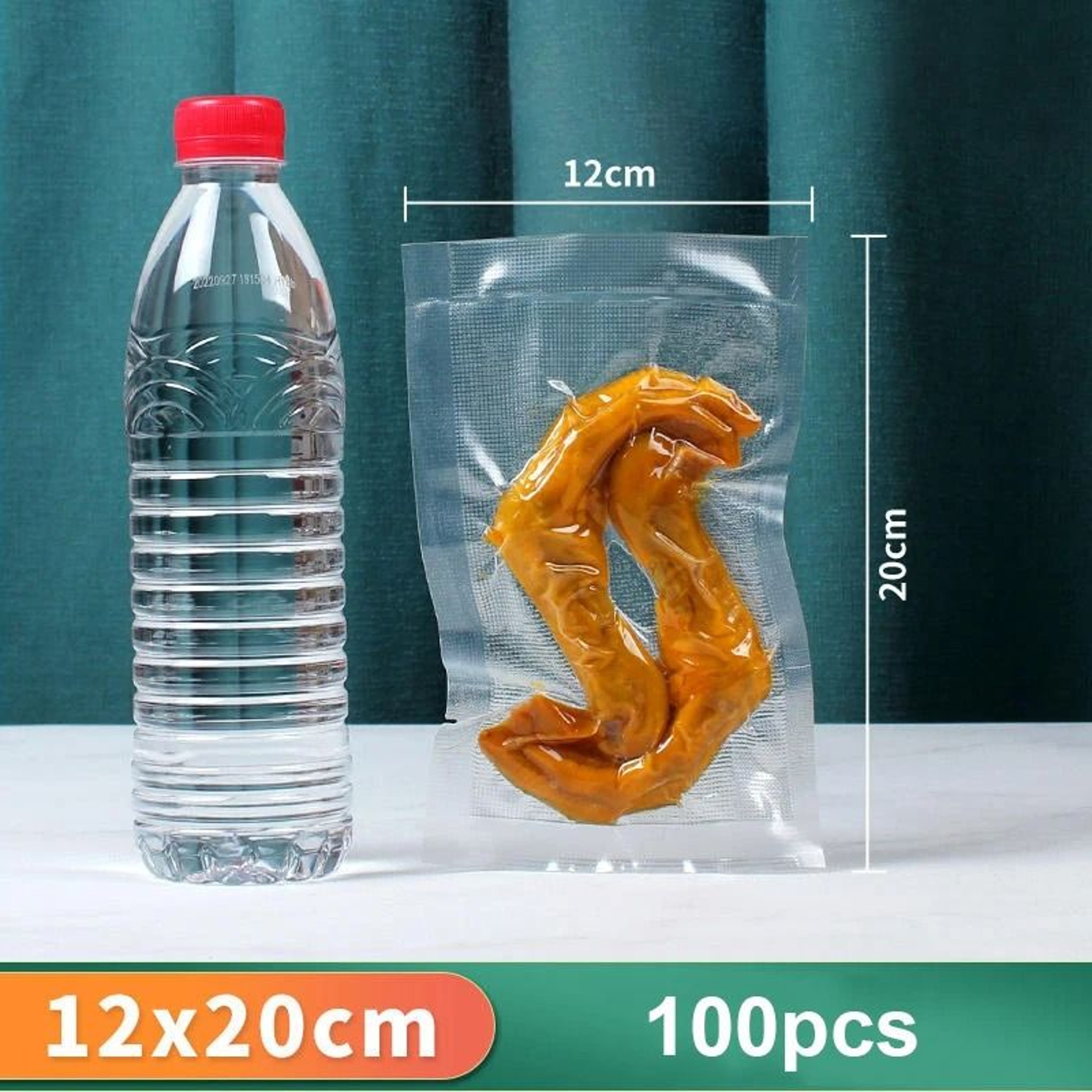 Vacuum Sealer Food Storage Bags 100 Pack Airtight Vacuum Packaging Bags For Freshness 1