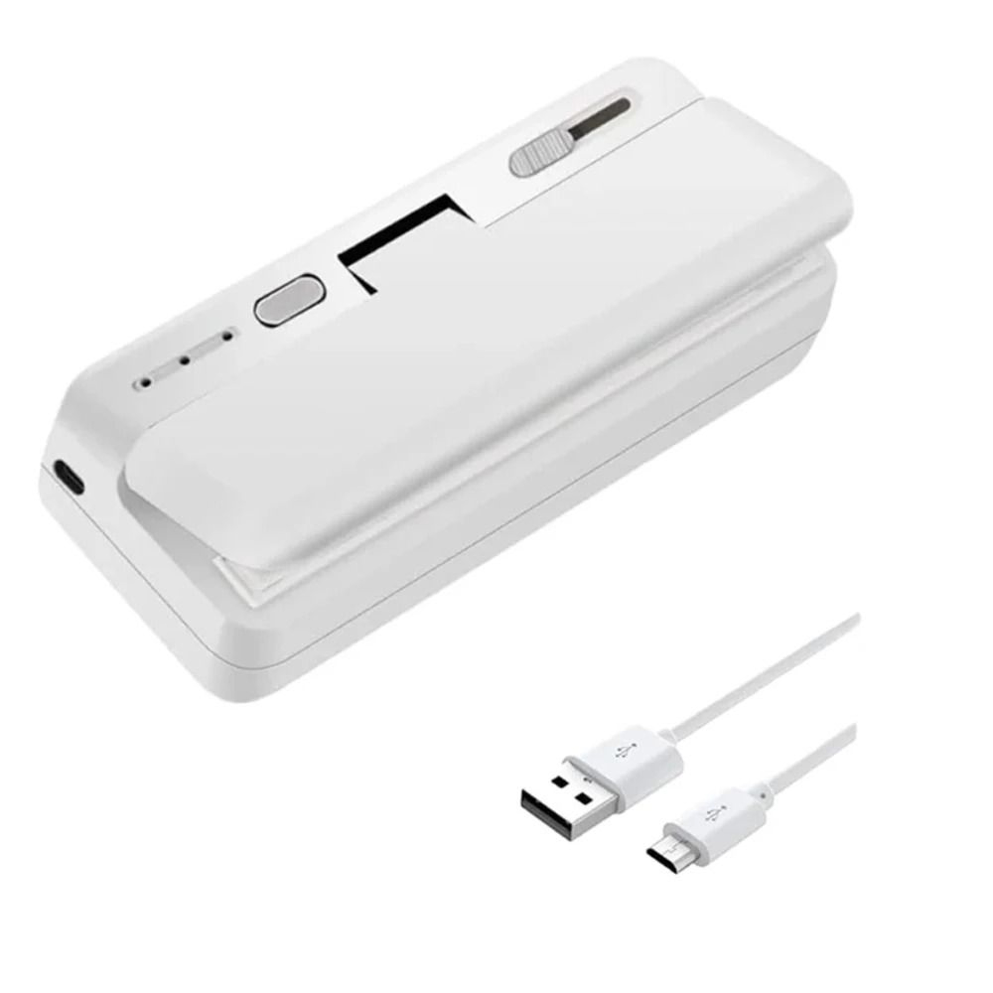 Mini 2 In 1 Plastic Bag Sealer USB Rechargeable Handheld Food Heat Sealer 1