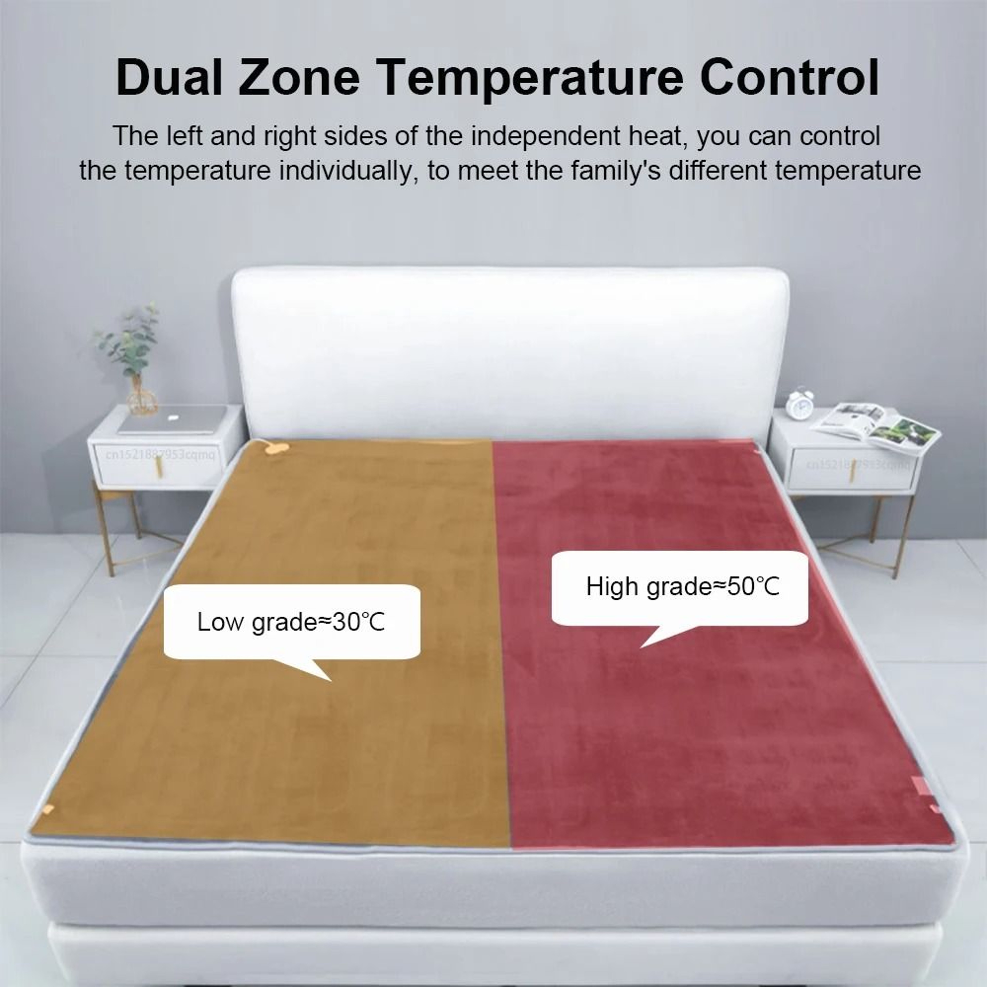 Electric Heating Blanket With Thermostat Thick Heated Blanket For Bed And Room Comfort 7