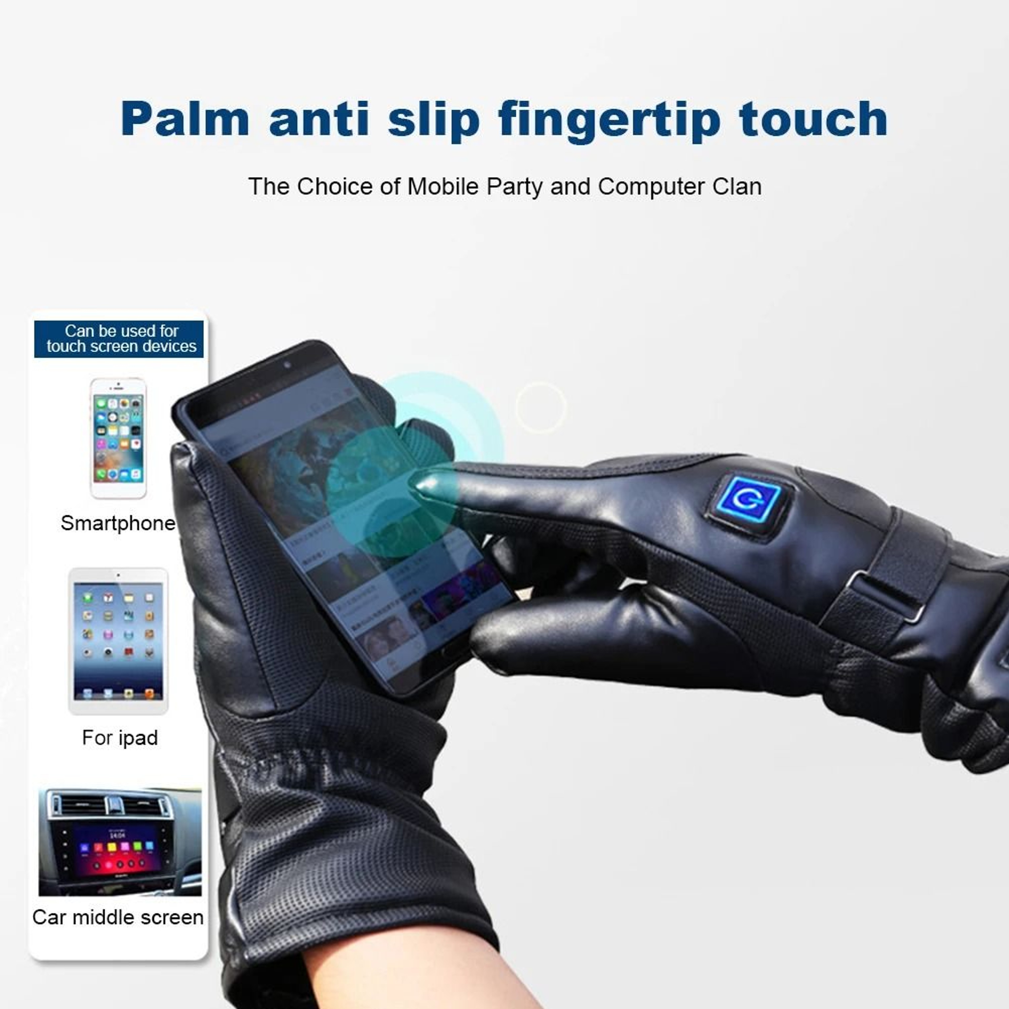 Rechargeable Heated Gloves With 3 Heat Levels Winter Outdoor Gloves 4