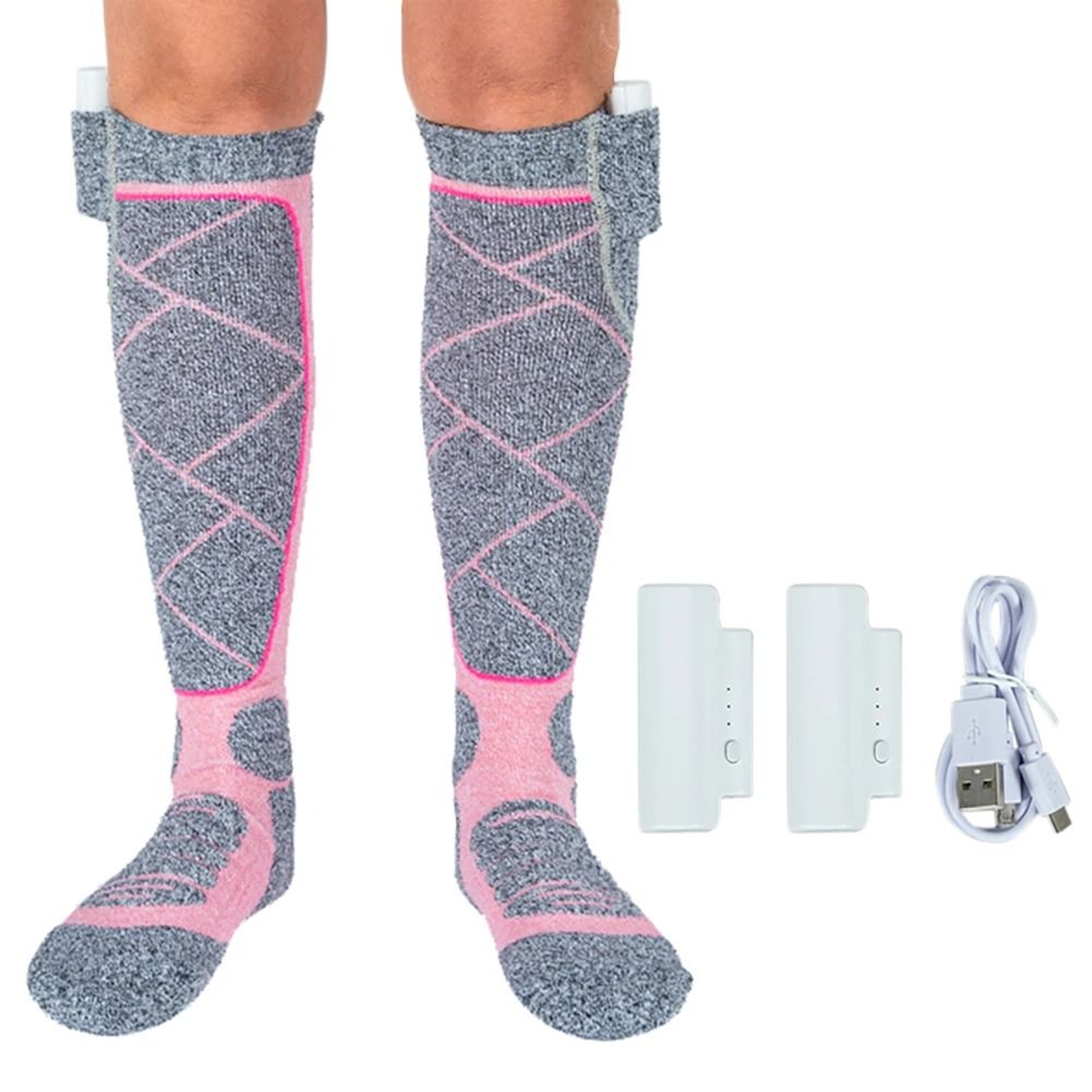 Electric Heated Socks With Adjustable Heat Battery Powered Winter Socks 7
