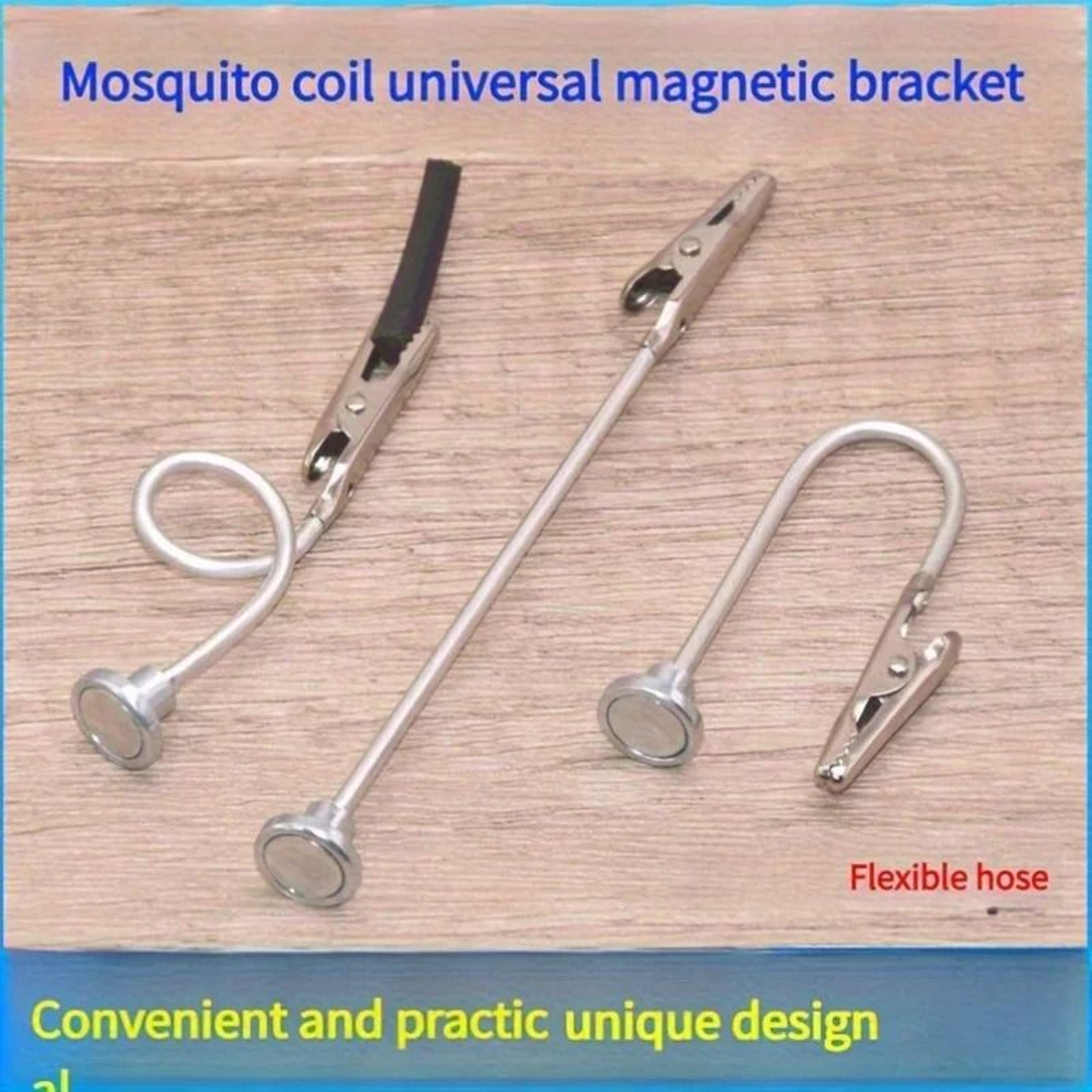 Stainless Steel Magnetic Mosquito Coil Holder With Ash Tray Base And Secure Support Frame 2