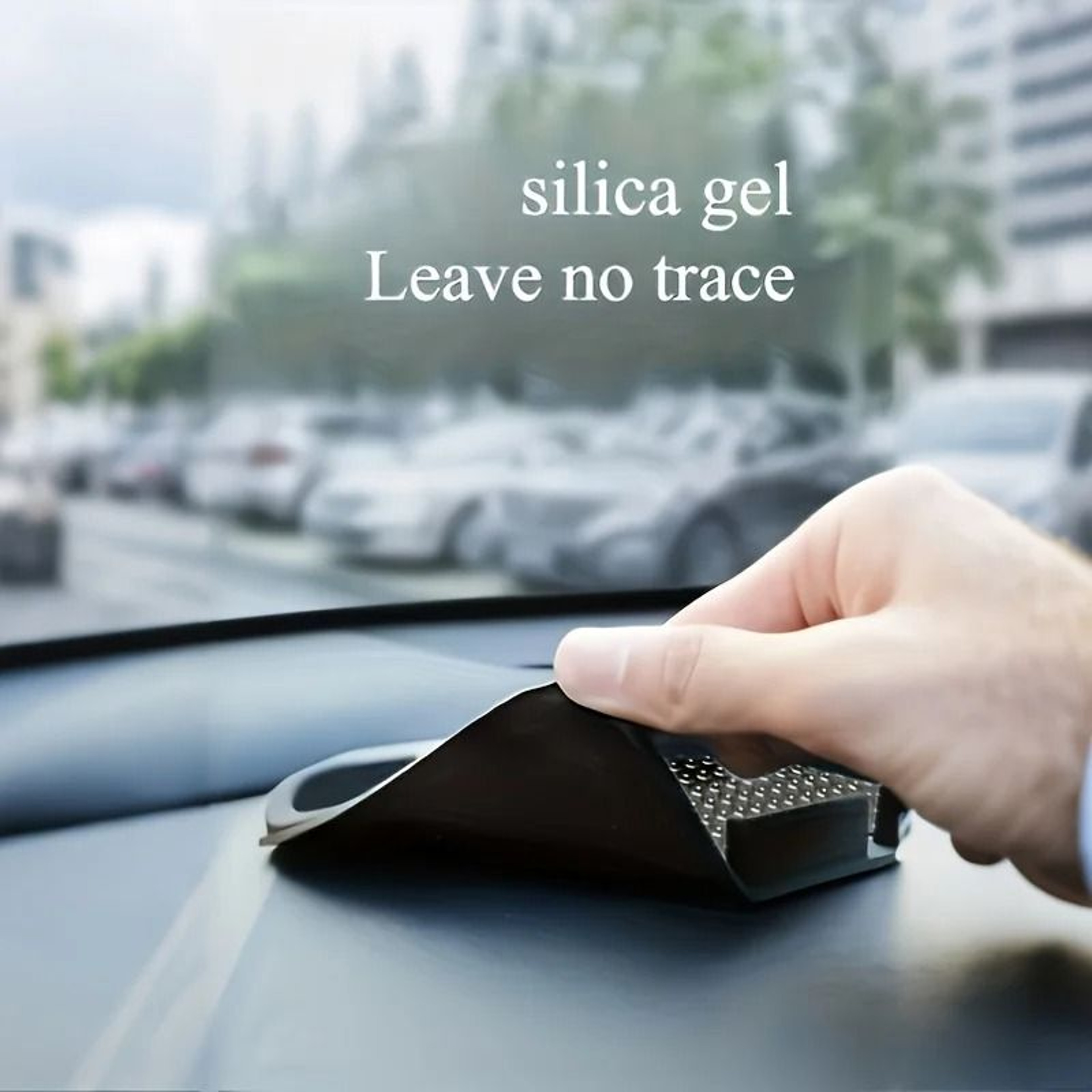 Non Slip Car Phone Holder Mat Anti Skid Dashboard Phone Mount 4