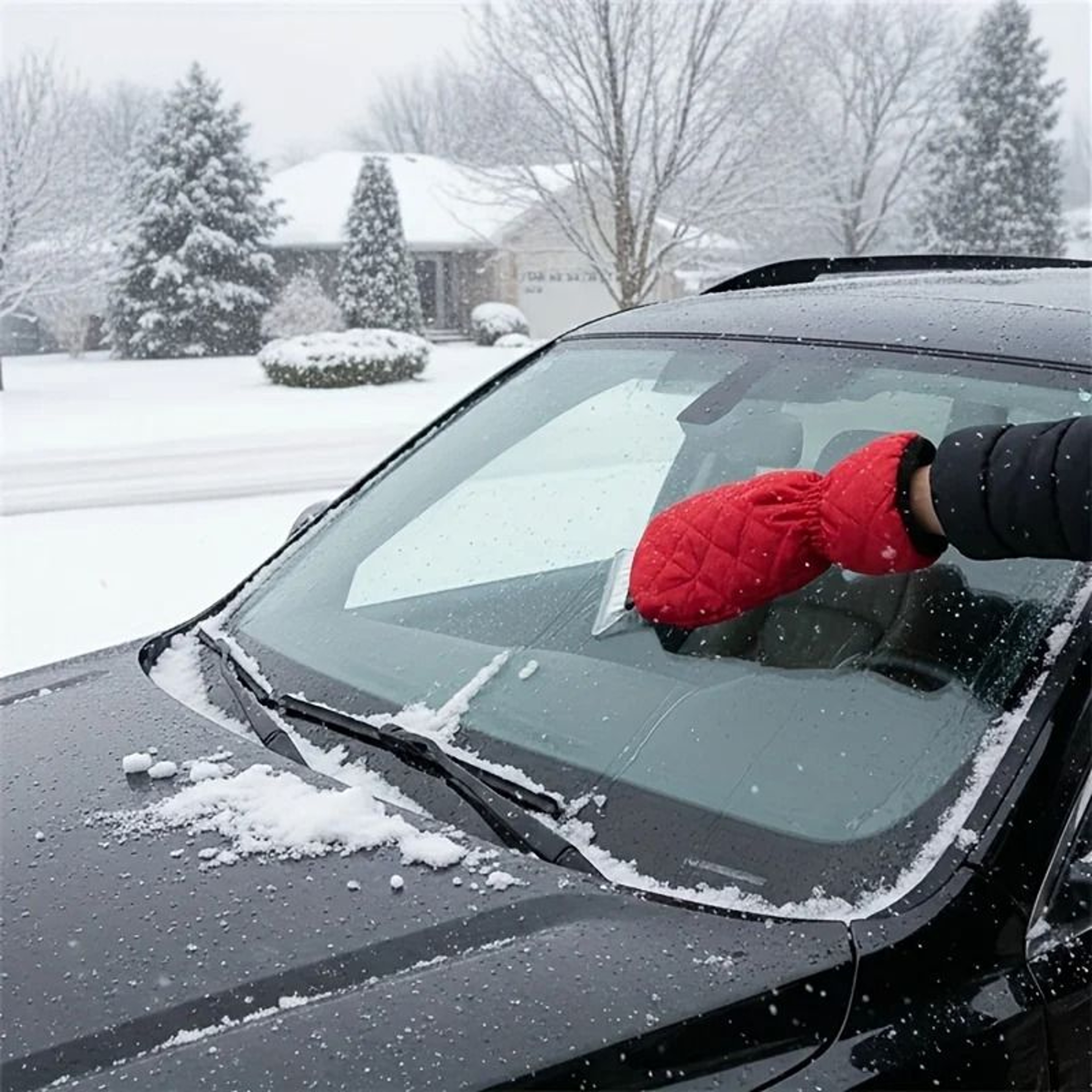 Heavy Duty Car Ice Scraper Windproof Snow Removal Tool Set 2